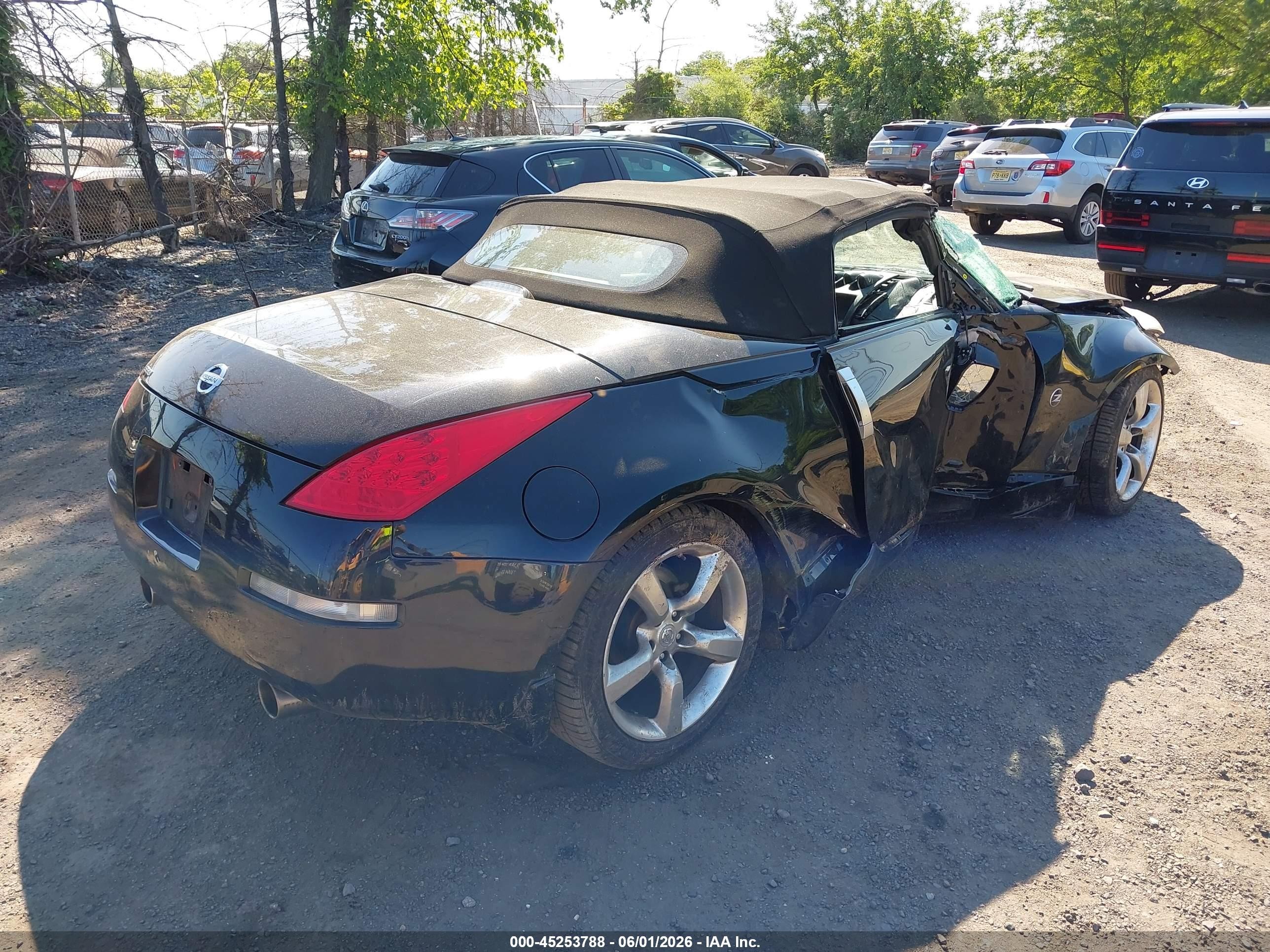 2007 Nissan 350z Touring Black vin: JN1BZ36A57M651405
