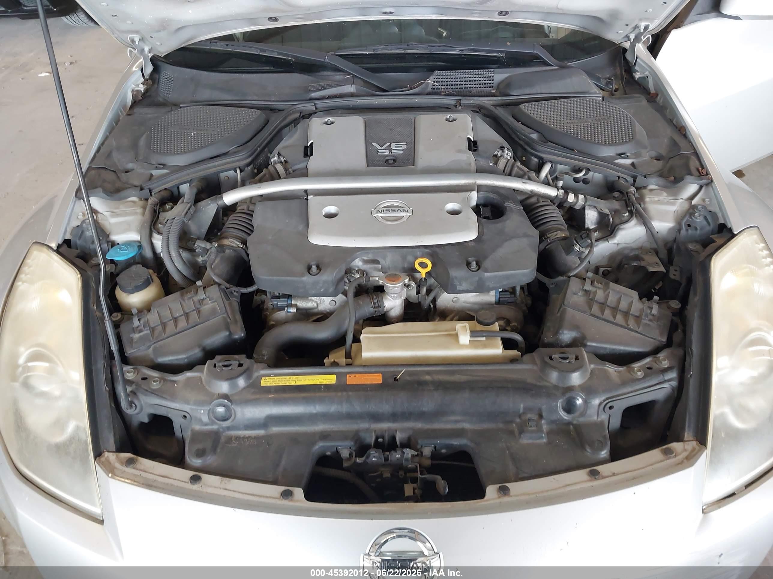 2007 Nissan 350z Touring Silver vin: JN1BZ36A57M653638