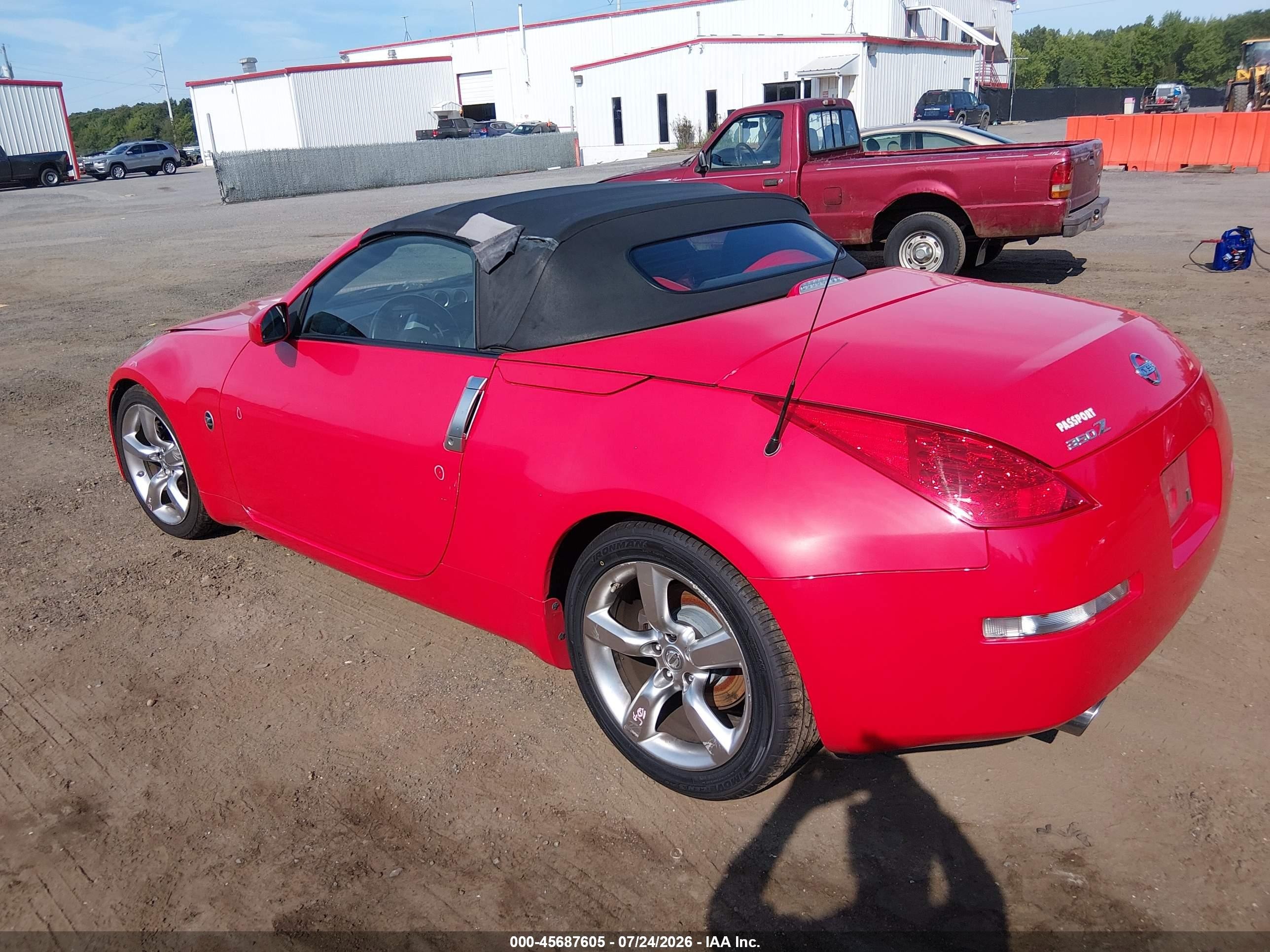 2008 Nissan 350z Enthusiast Красный vin: JN1BZ36A58M852805