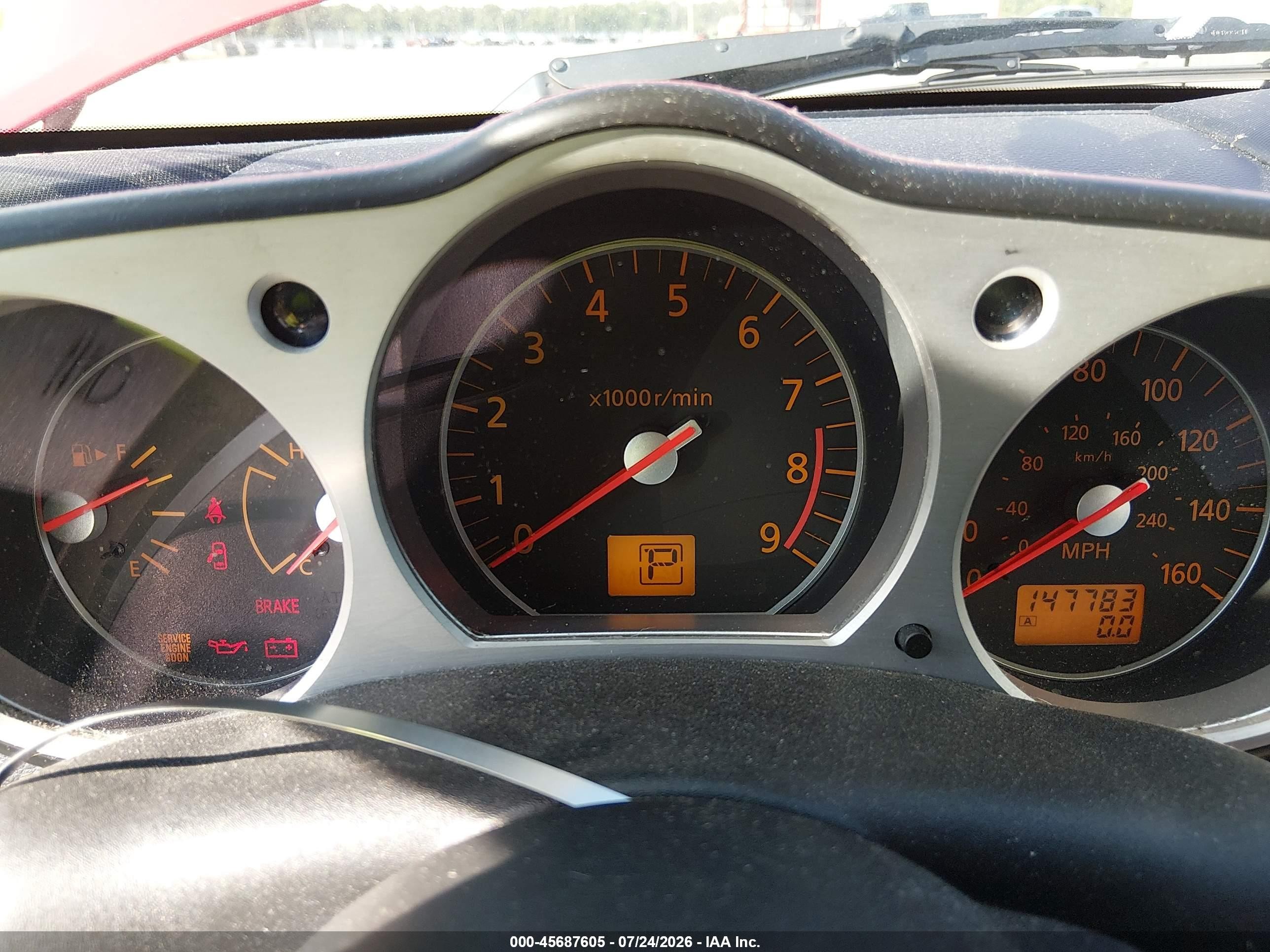 2008 Nissan 350z Enthusiast Красный vin: JN1BZ36A58M852805