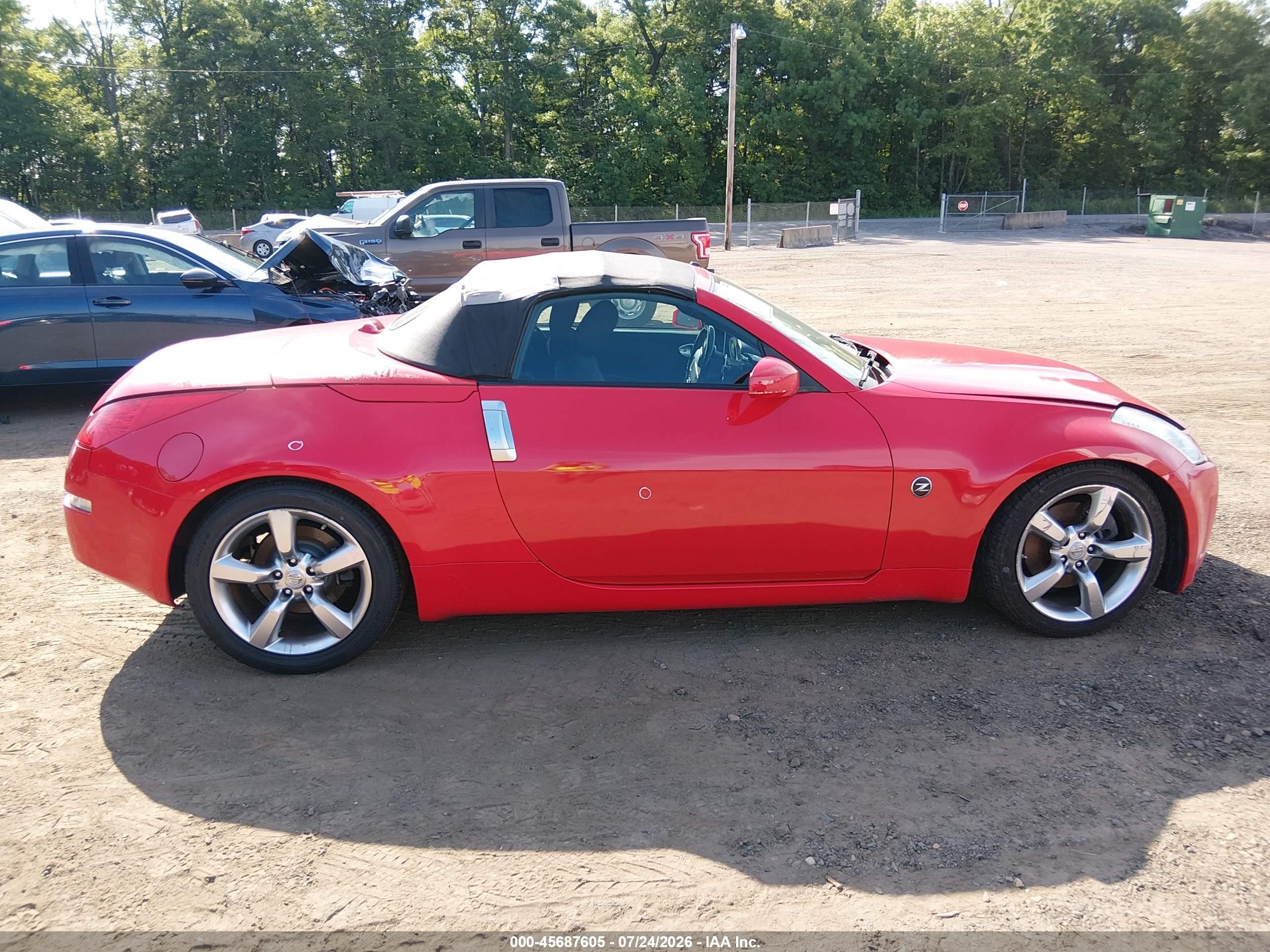 2008 Nissan 350z Enthusiast Красный vin: JN1BZ36A58M852805