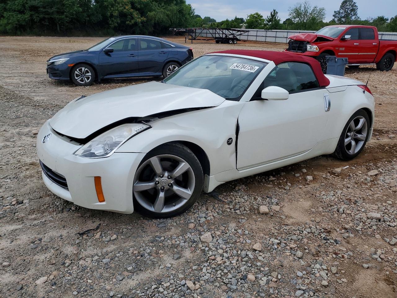 2007 Nissan 350z Roadster White vin: JN1BZ36A77M653267