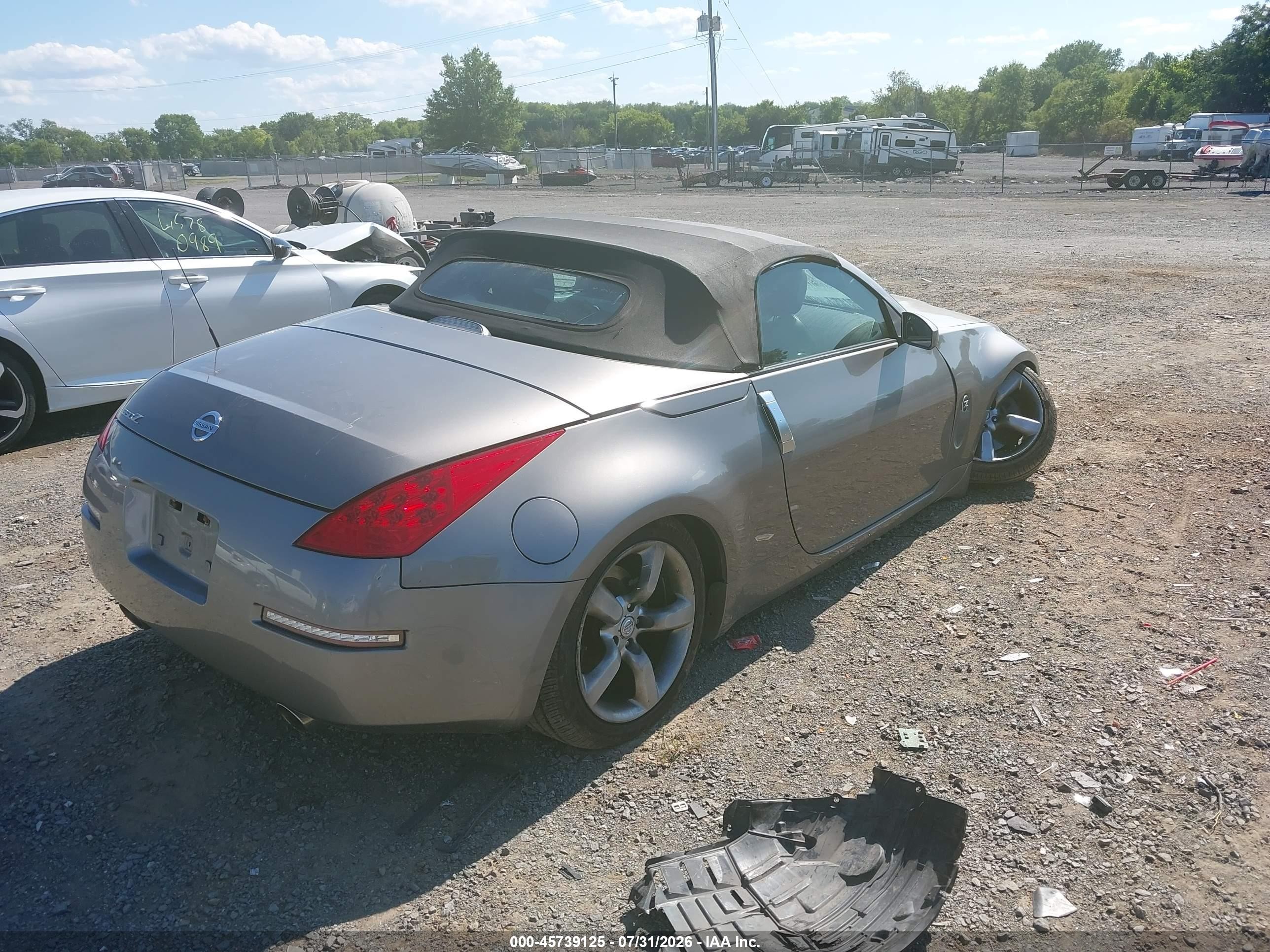 2007 Nissan 350z Touring Gray vin: JN1BZ36A97M651682