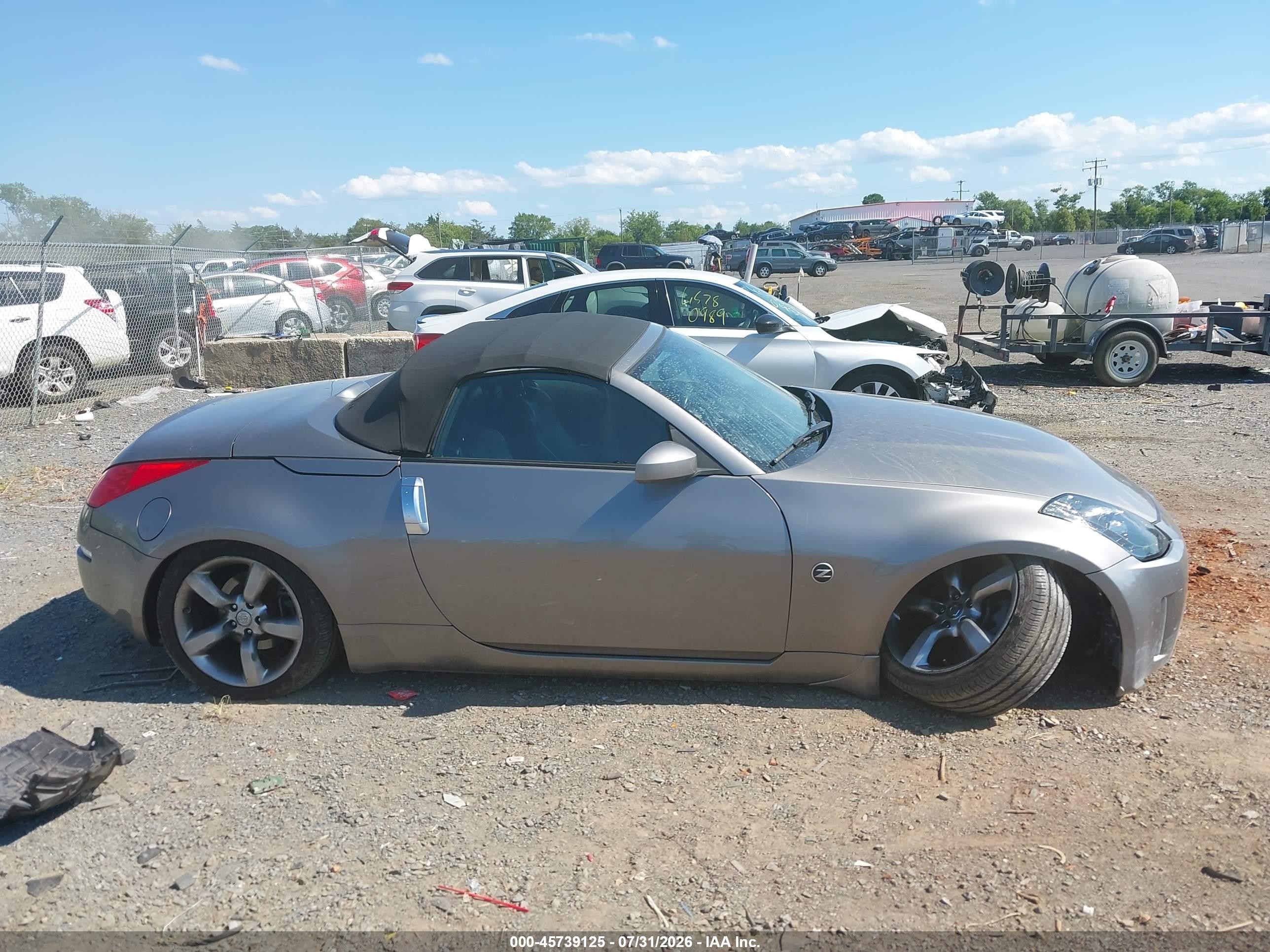 2007 Nissan 350z Touring Gray vin: JN1BZ36A97M651682
