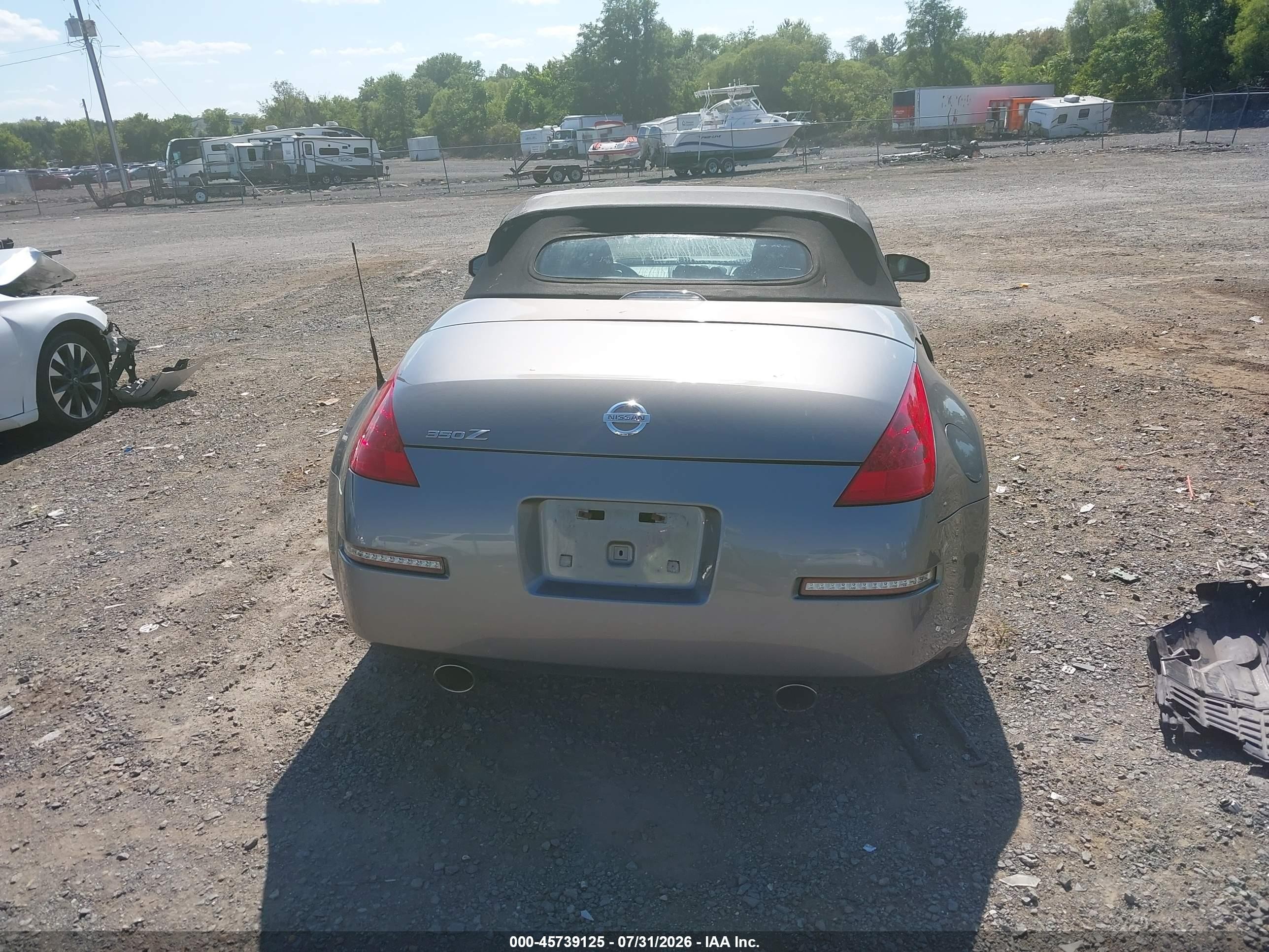 2007 Nissan 350z Touring Gray vin: JN1BZ36A97M651682