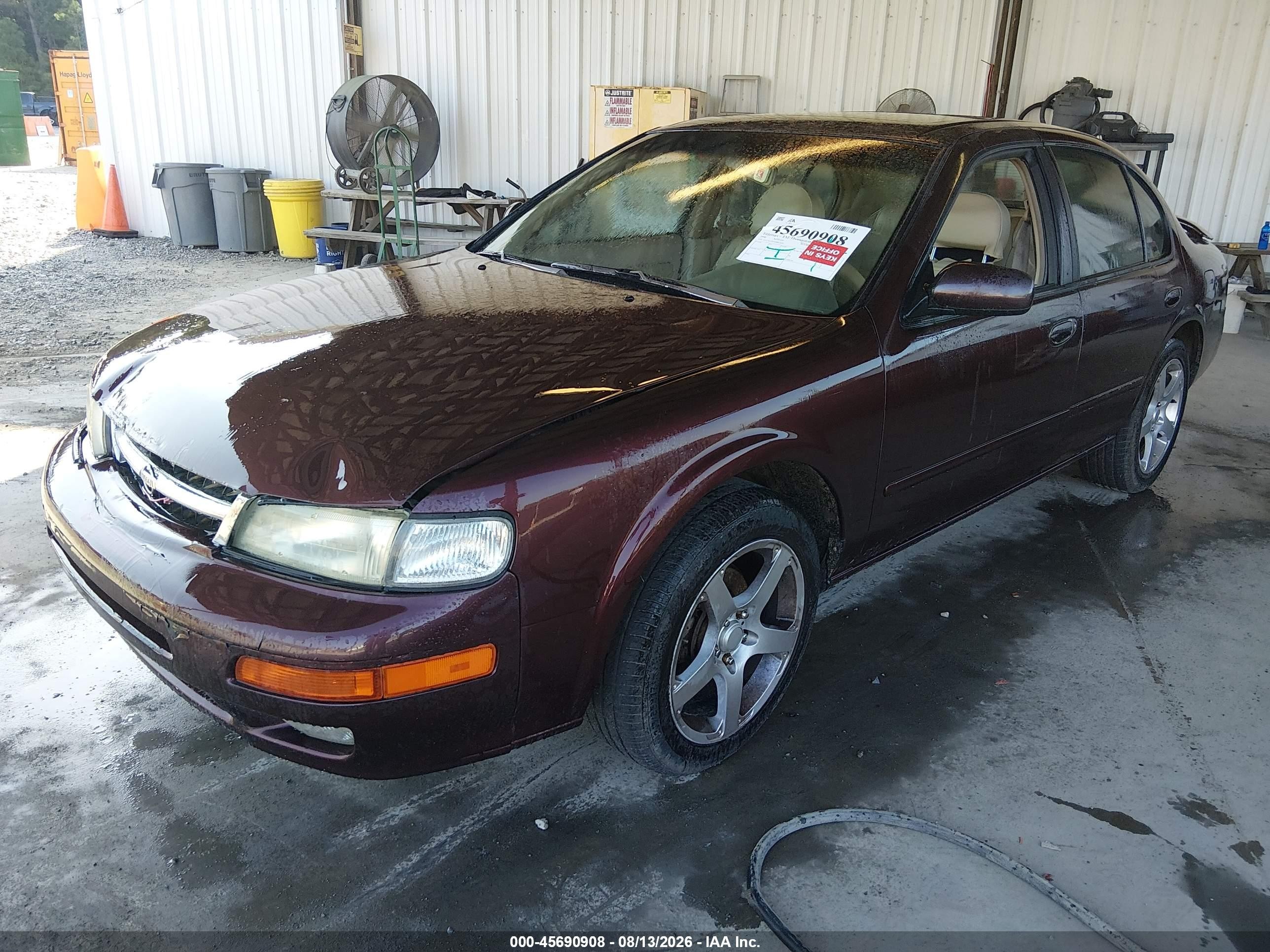 1998 Nissan Maxima Gle/gxe/se Темно-бордовый vin: JN1CA21D1WM913099