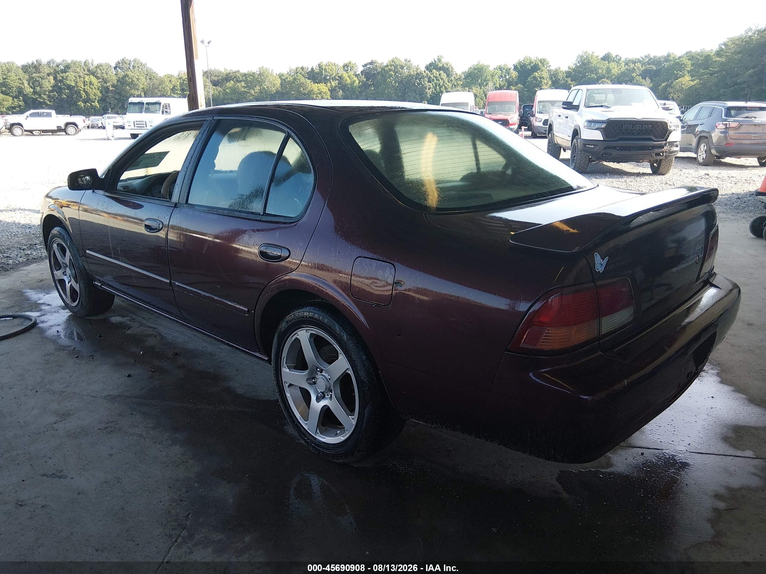 1998 Nissan Maxima Gle/gxe/se Темно-бордовый vin: JN1CA21D1WM913099