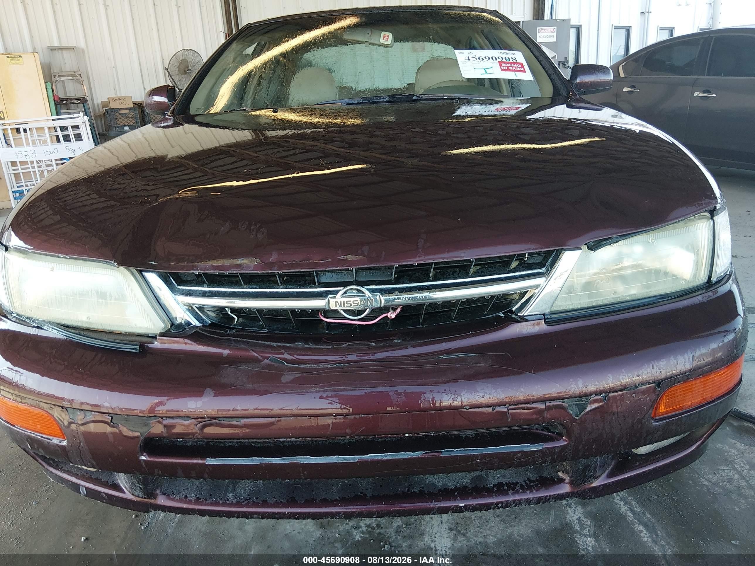 1998 Nissan Maxima Gle/gxe/se Темно-бордовый vin: JN1CA21D1WM913099