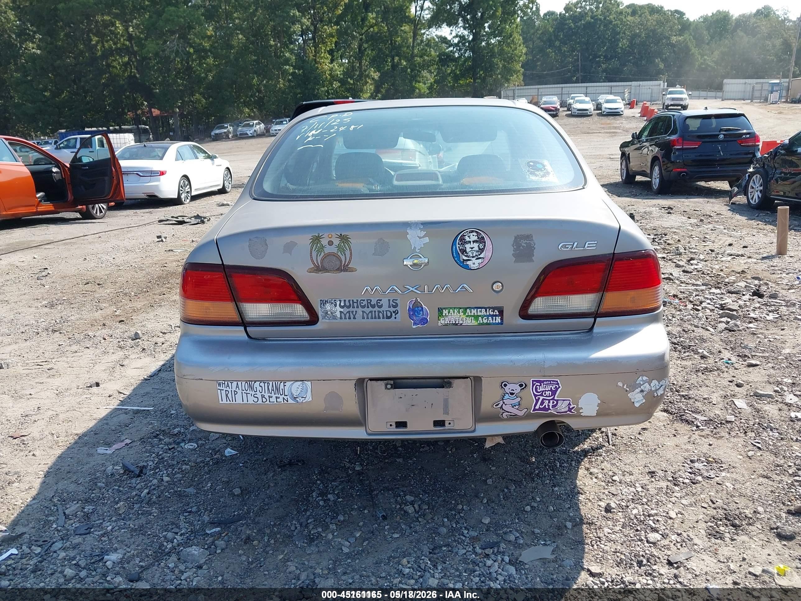 1998 Nissan Maxima Gle/gxe/se Gray vin: JN1CA21D2WT532481