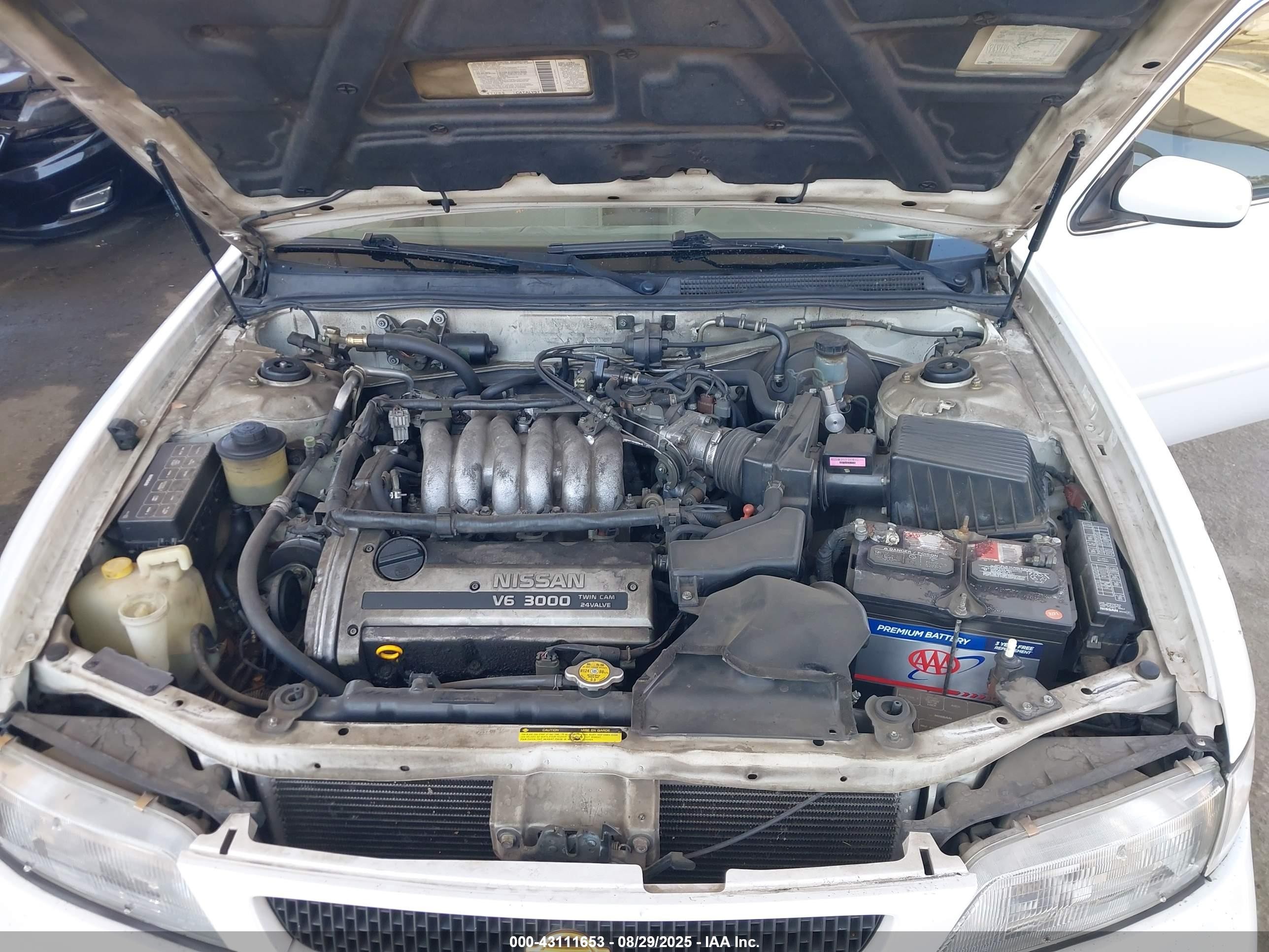1995 Nissan Maxima Gle/gxe/se Белый vin: JN1CA21D3ST038818