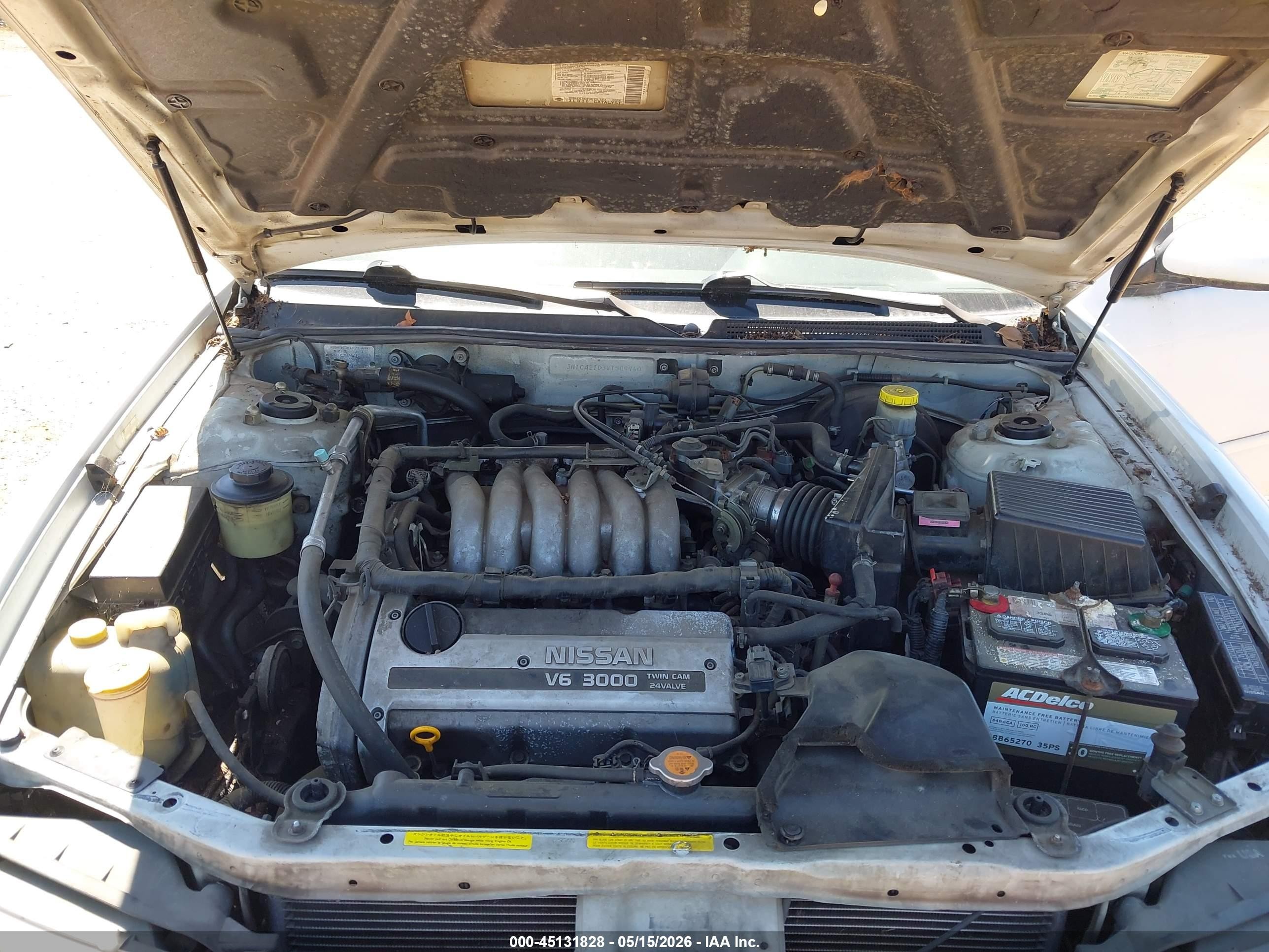 1998 Nissan Maxima Gle/gxe/se White vin: JN1CA21D3WT509940