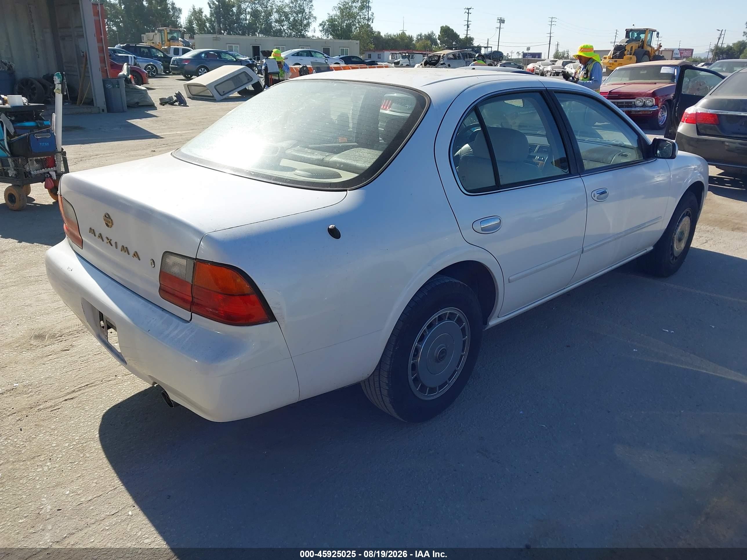 1995 Nissan Maxima Gle/gxe/se White vin: JN1CA21D4ST614271