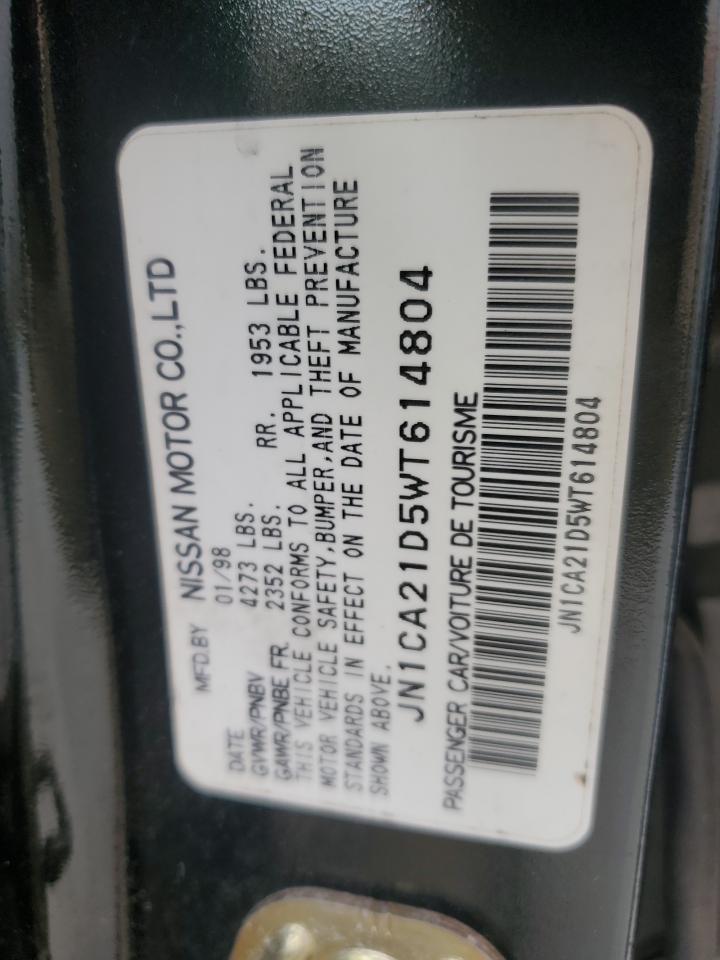 1998 Nissan Maxima Gle Black vin: JN1CA21D5WT614804