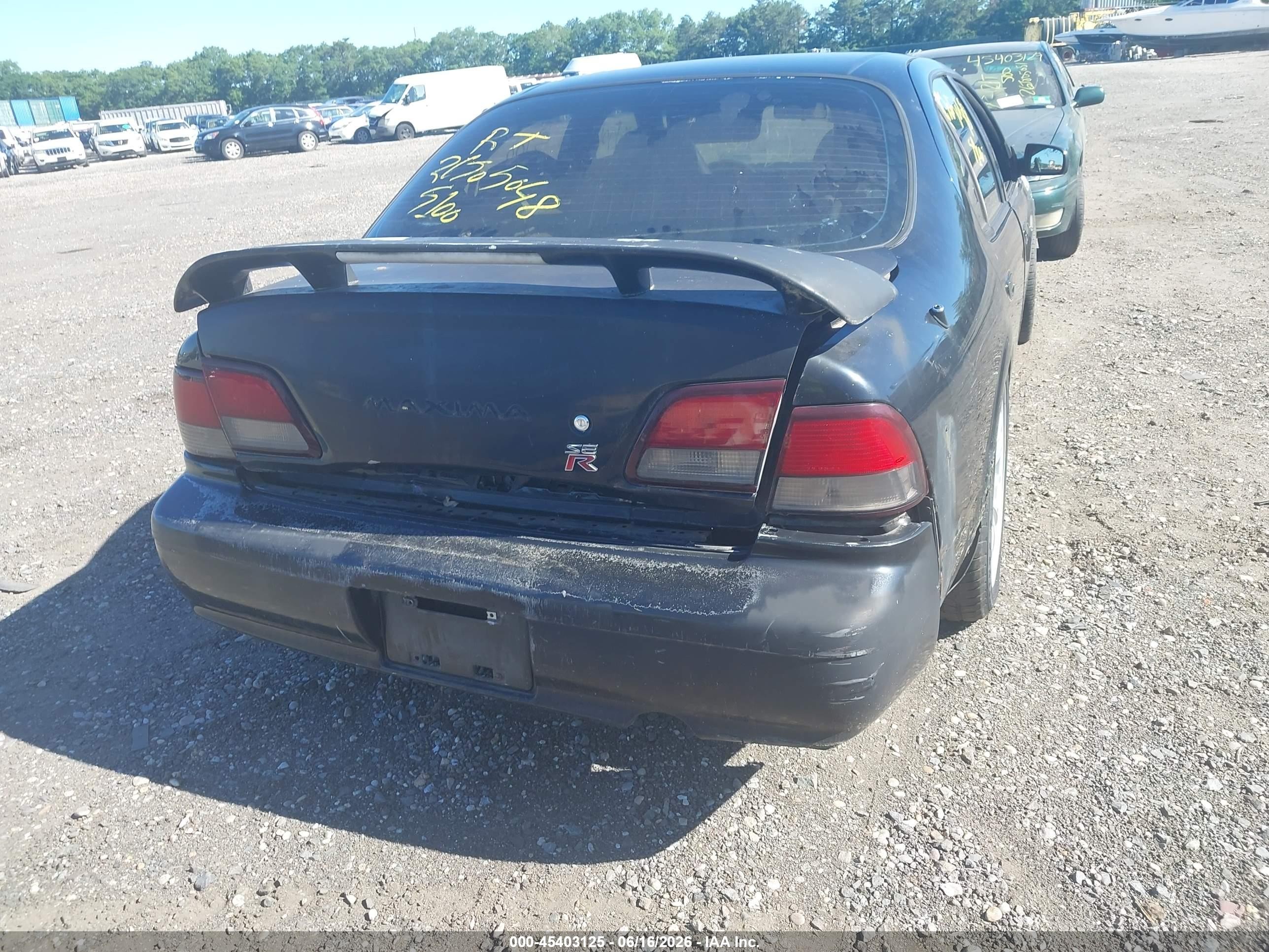 1997 Nissan Maxima Gle/gxe/se Black vin: JN1CA21D6VM533397