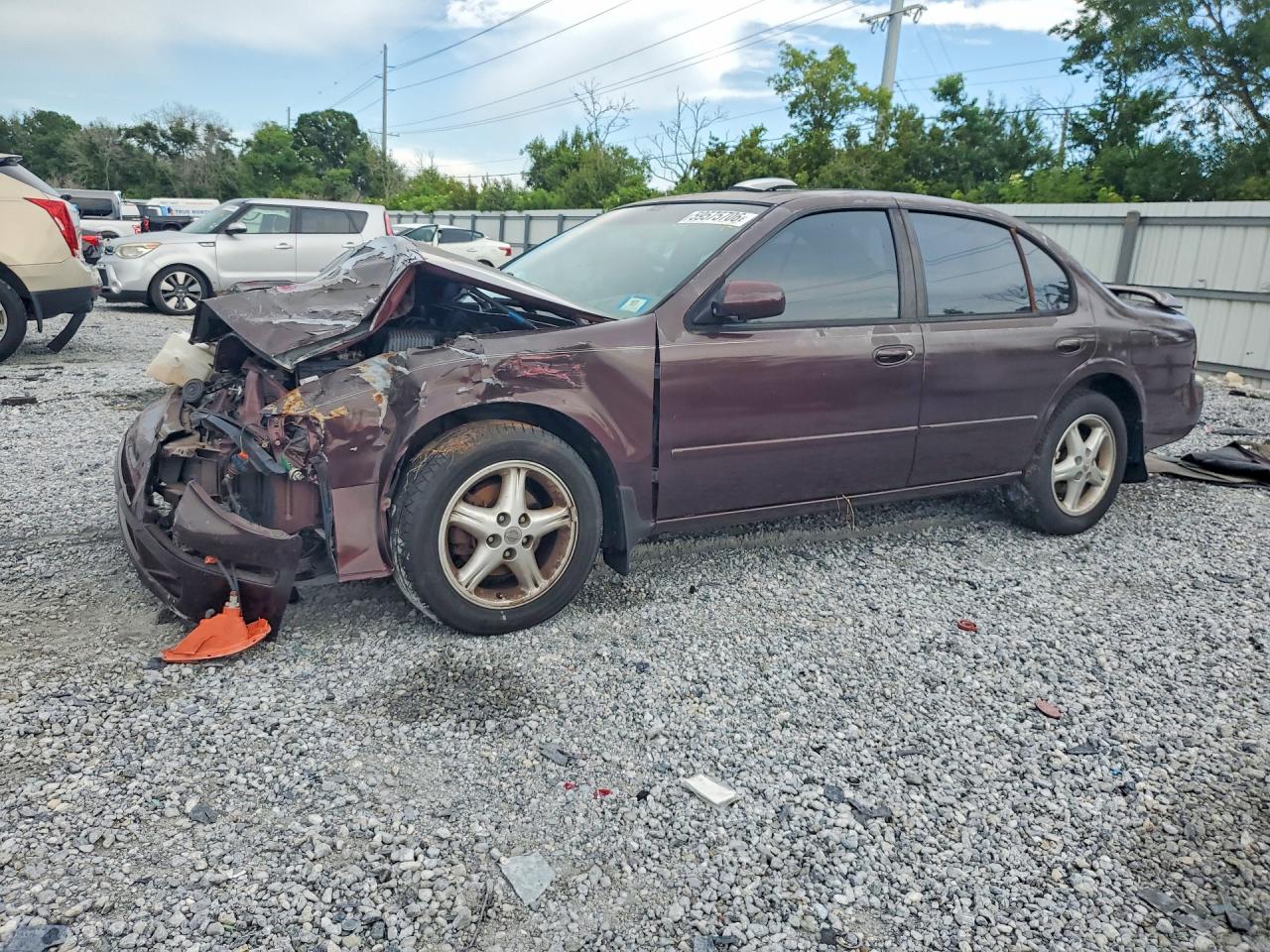 1997 Nissan Maxima Gxe Maroon vin: JN1CA21D6VT877785