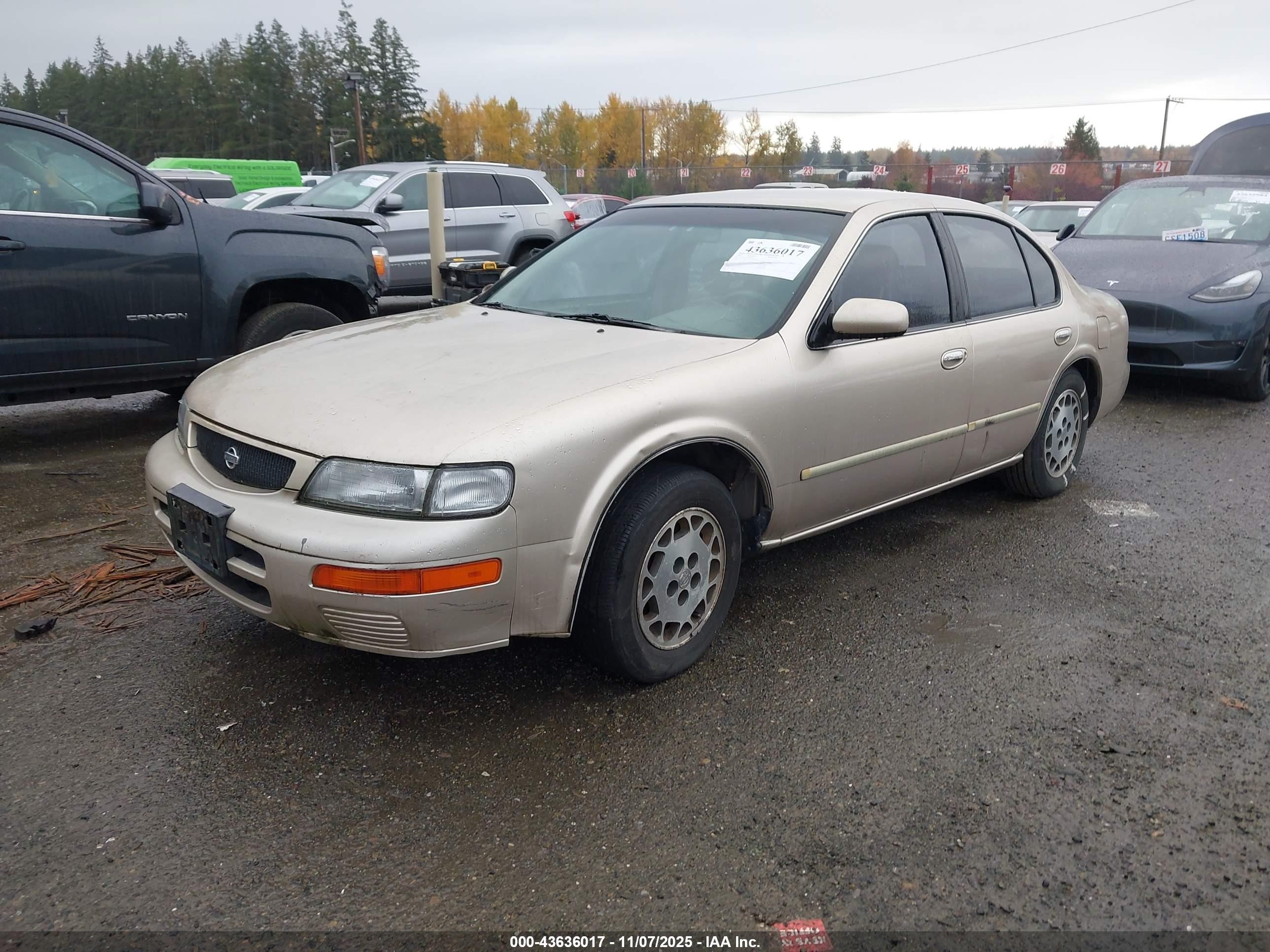 1995 Nissan Maxima Gle/gxe/se Желто-коричневый vin: JN1CA21D7ST082952