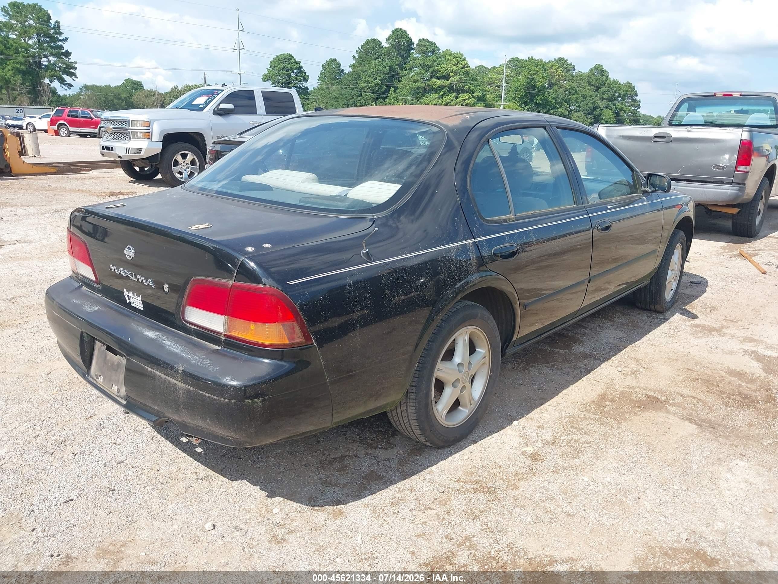 1999 Nissan Maxima Gle/gxe/se/se-l Black vin: JN1CA21D8XT803528