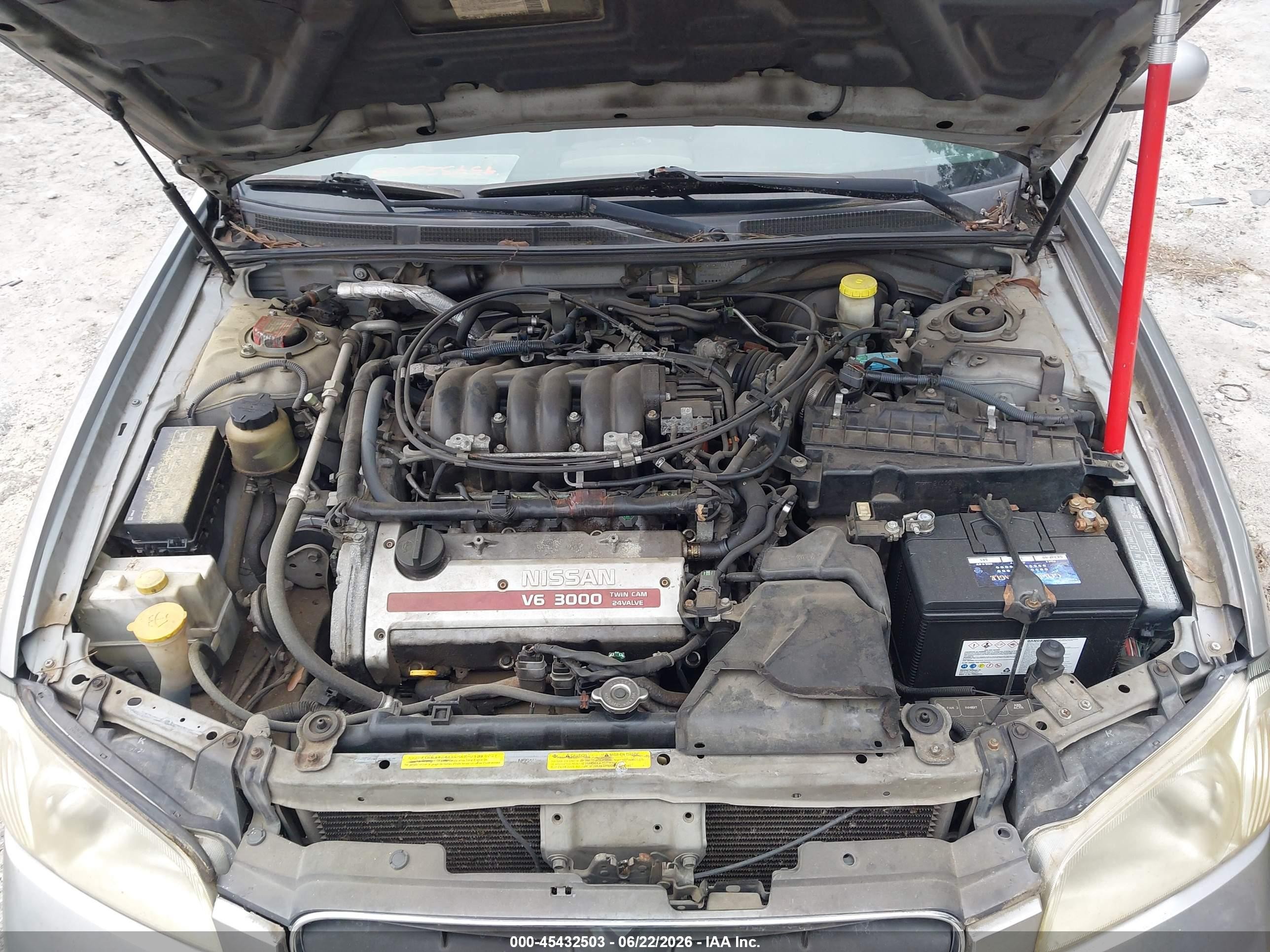 2000 Nissan Maxima Gle/gxe/se Gray vin: JN1CA31A1YT205696