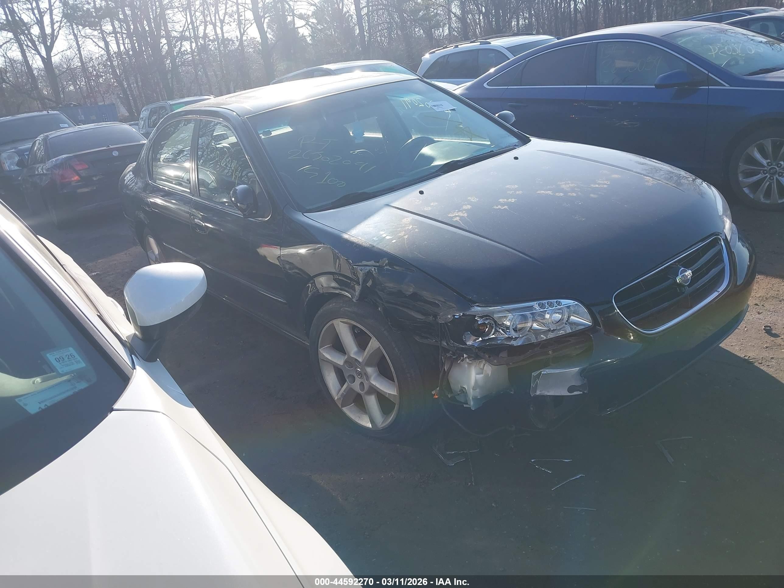 2000 Nissan Maxima Gle/gxe/se Black vin: JN1CA31A2YT204282