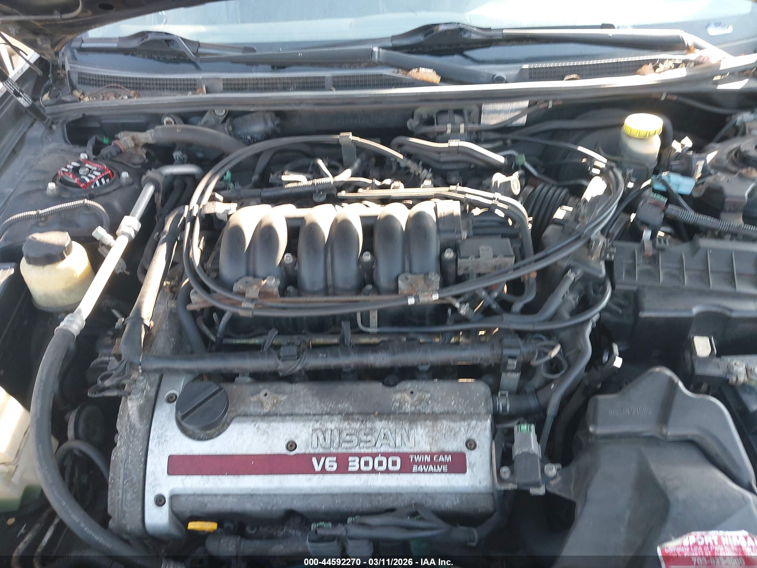 2000 Nissan Maxima Gle/gxe/se Black vin: JN1CA31A2YT204282