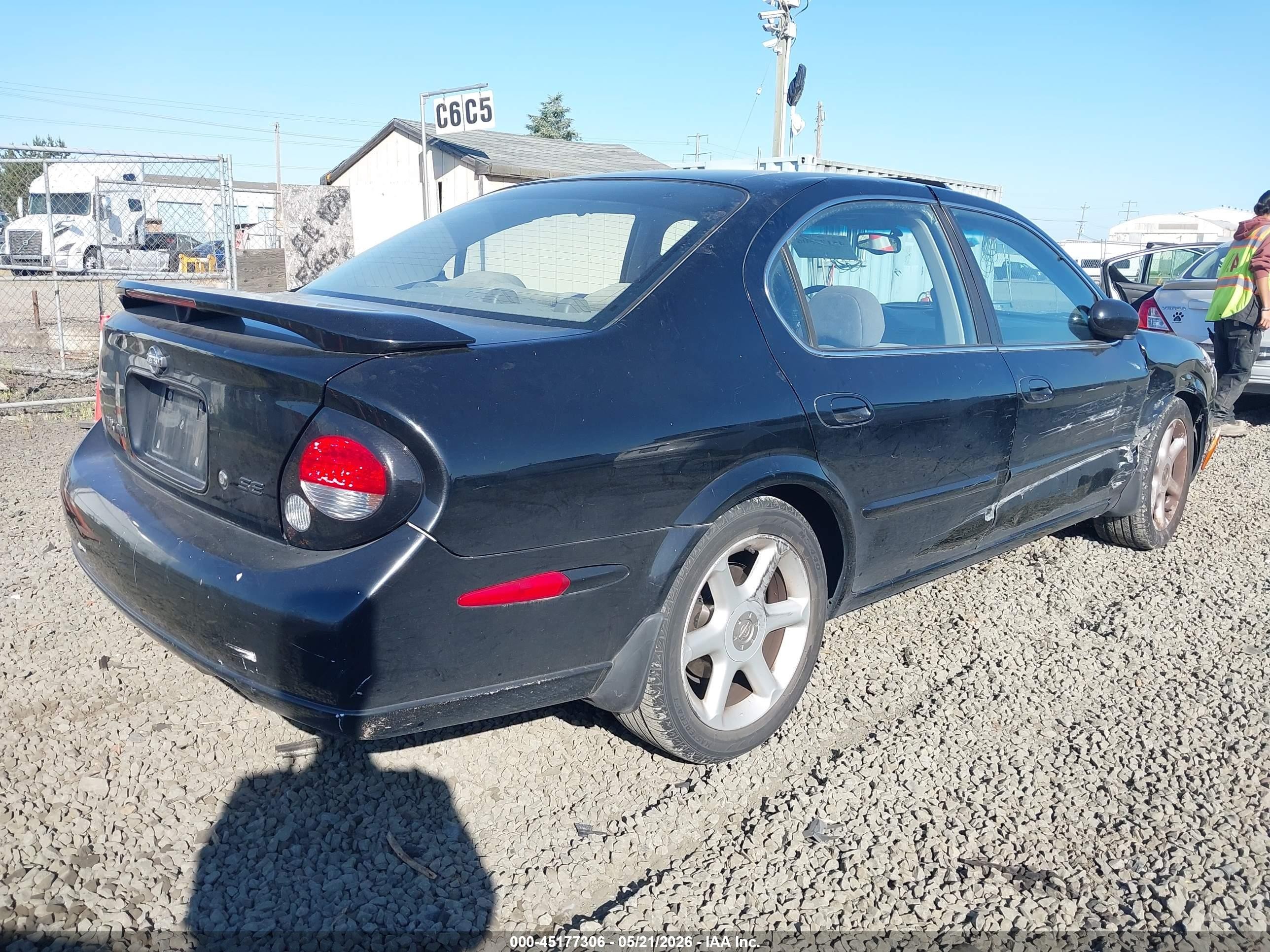 2001 Nissan Maxima Se Black vin: JN1CA31A91T301114