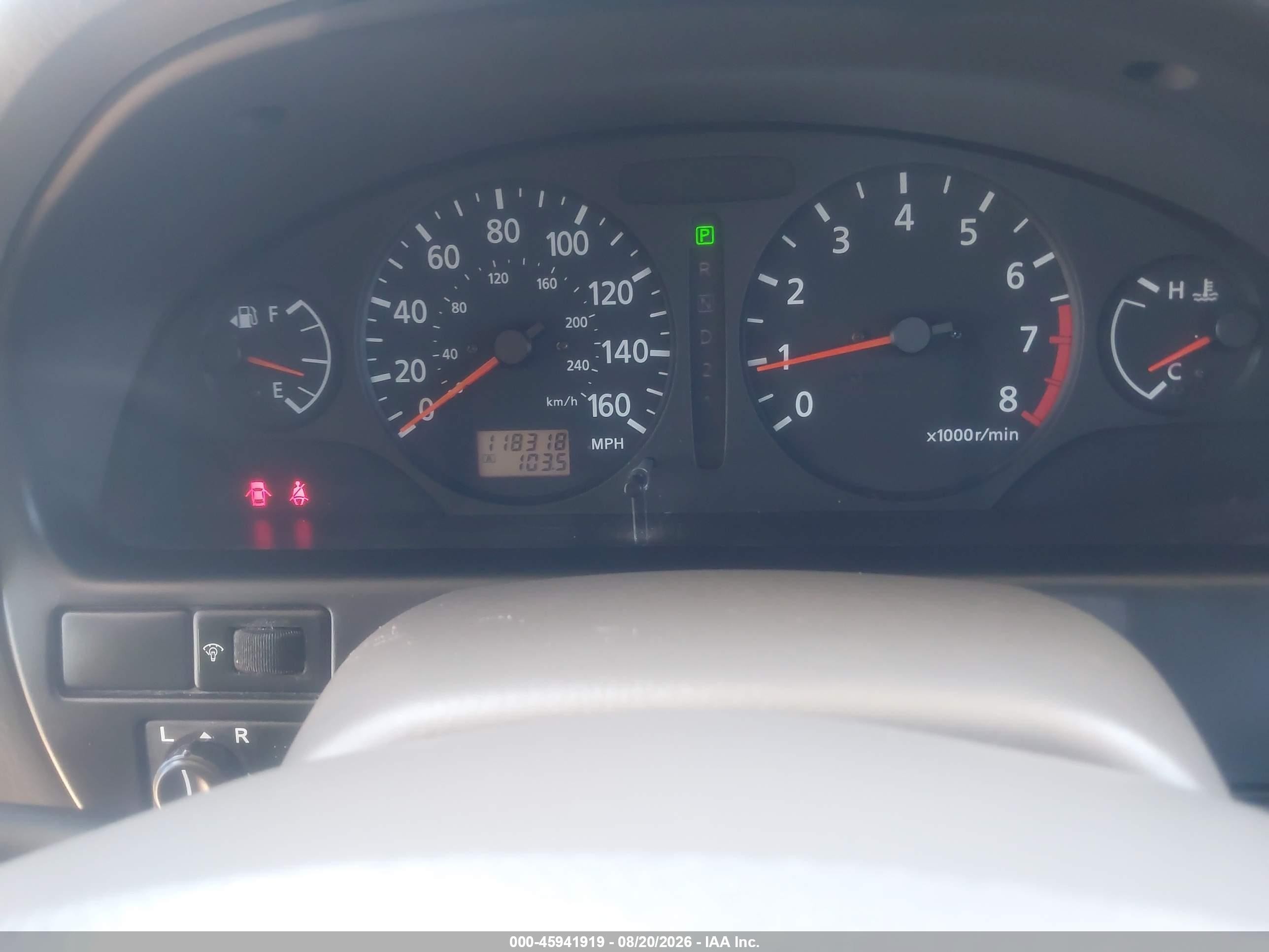 2001 Nissan Maxima Gxe Light Blue vin: JN1CA31D51T613554