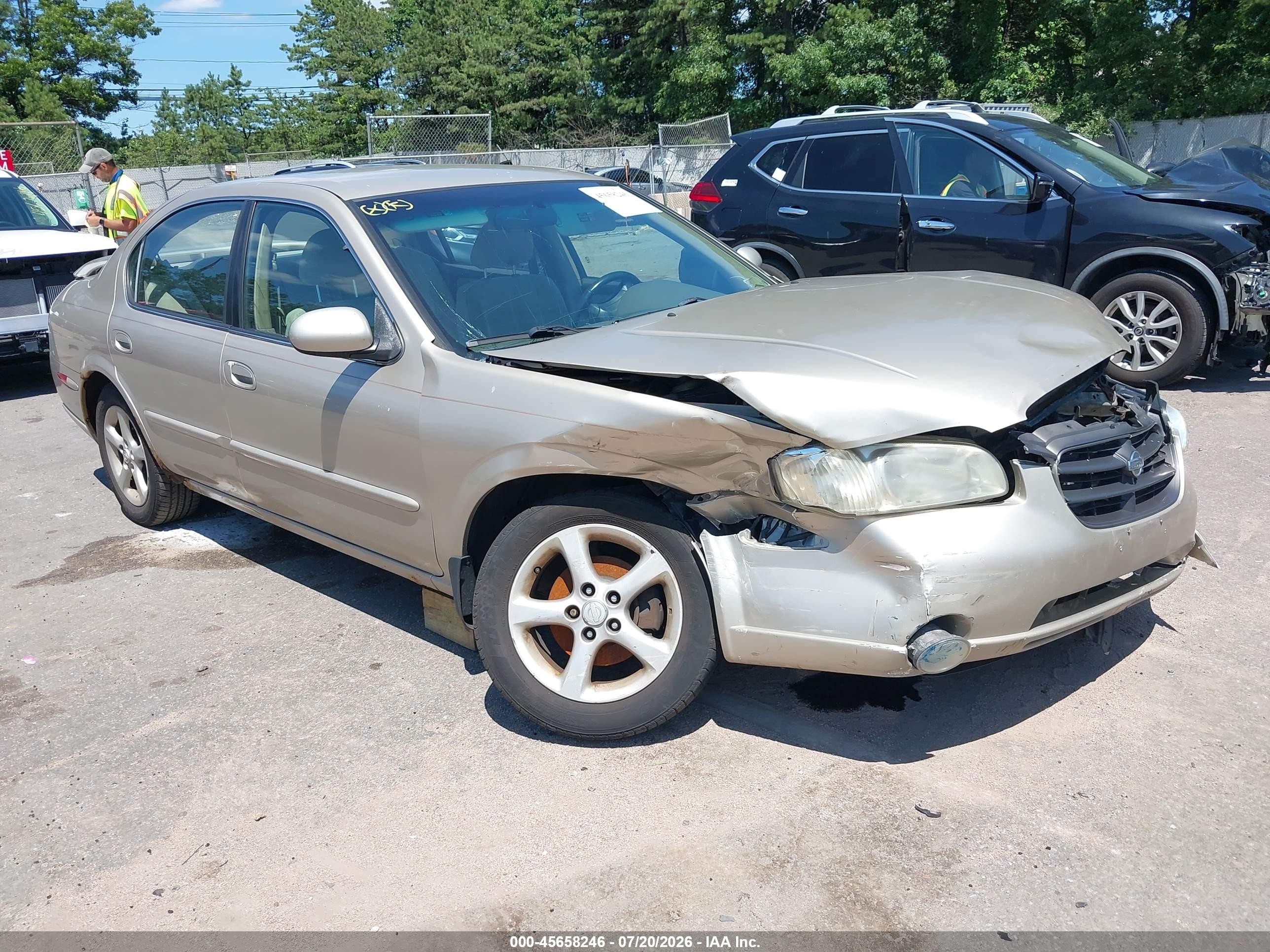 2000 Nissan Maxima Gle/gxe/se Beige vin: JN1CA31D8YT503513