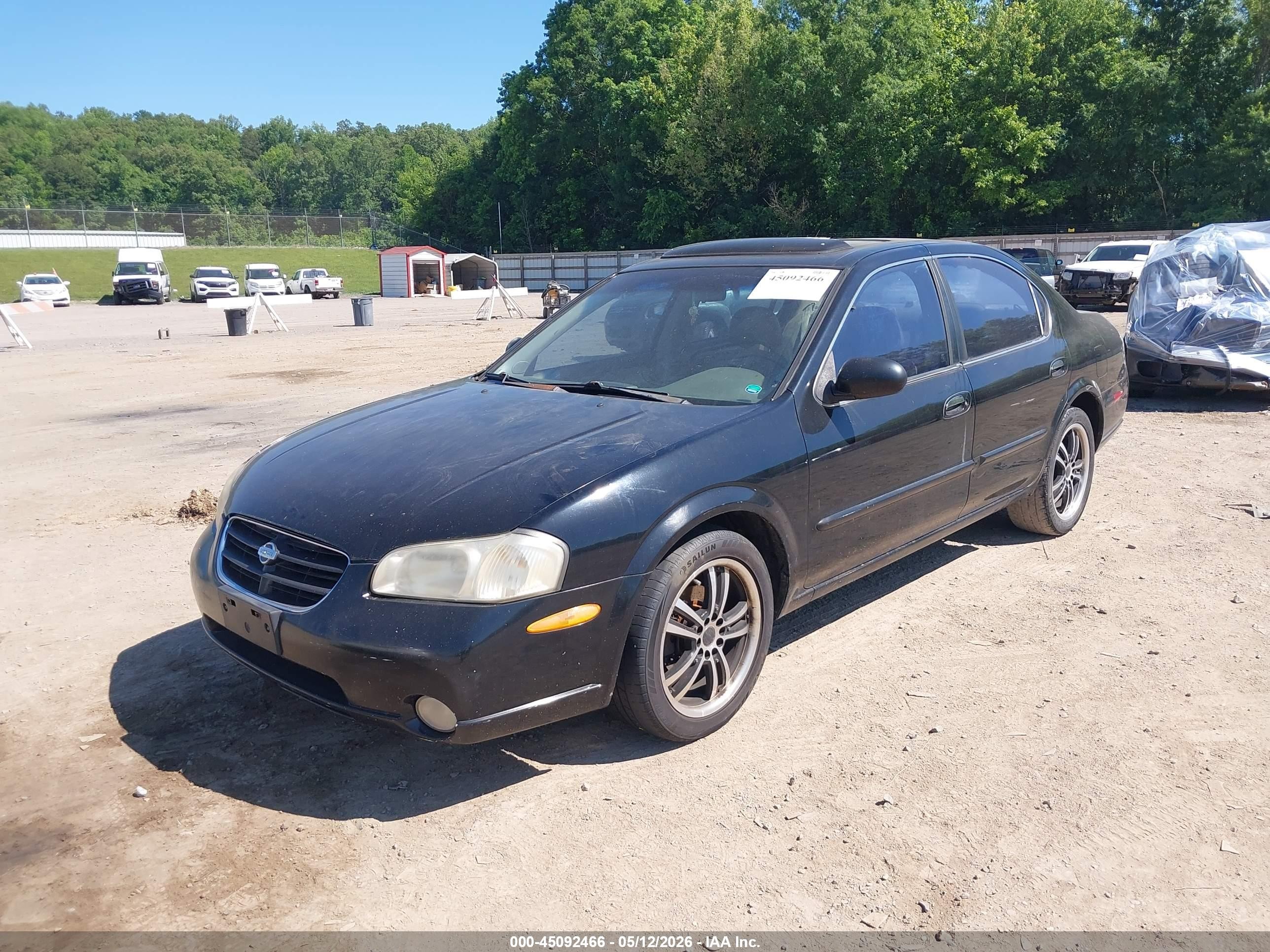 2000 Nissan Maxima Gle/gxe/se Black vin: JN1CA31DXYT705656