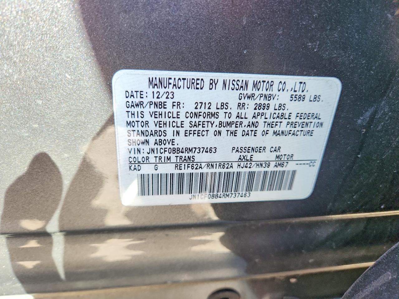 2024 Nissan Ariya Engage Gray vin: JN1CF0BB4RM737463