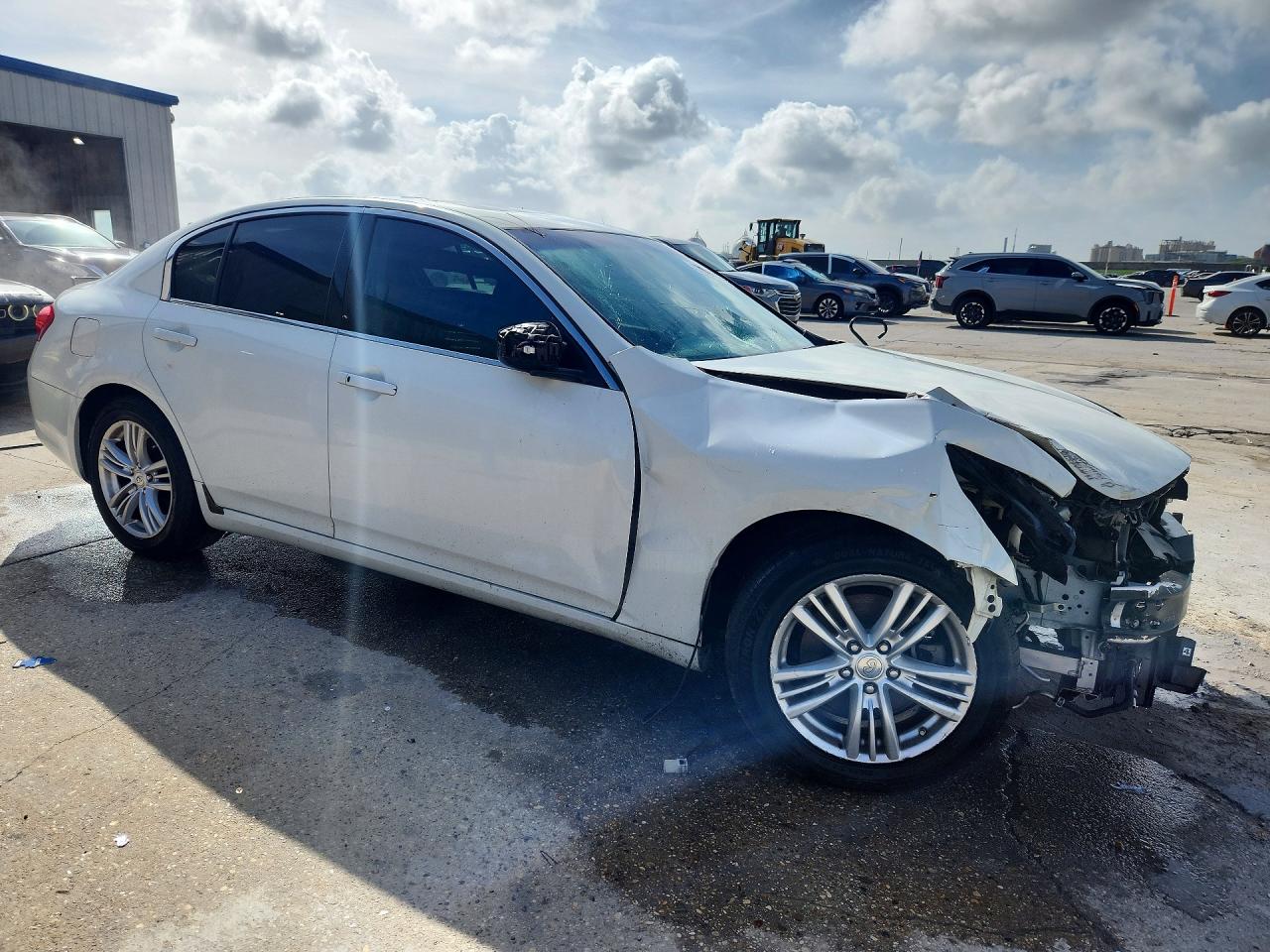 2011 Infiniti G37 Base/sport White vin: JN1CV6AP0BM302139