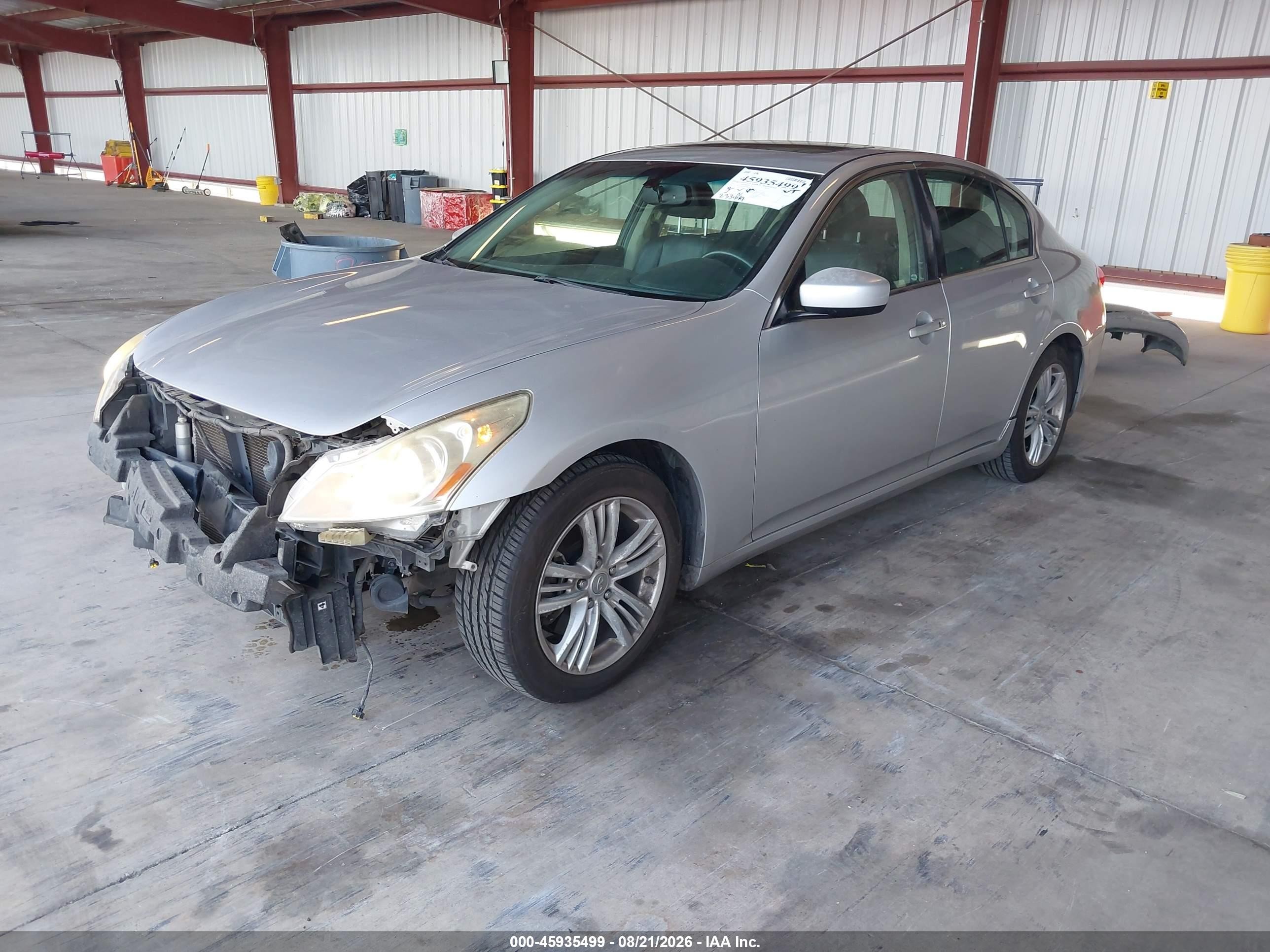 2011 Infiniti G37 Journey Серебряный vin: JN1CV6AP0BM303193