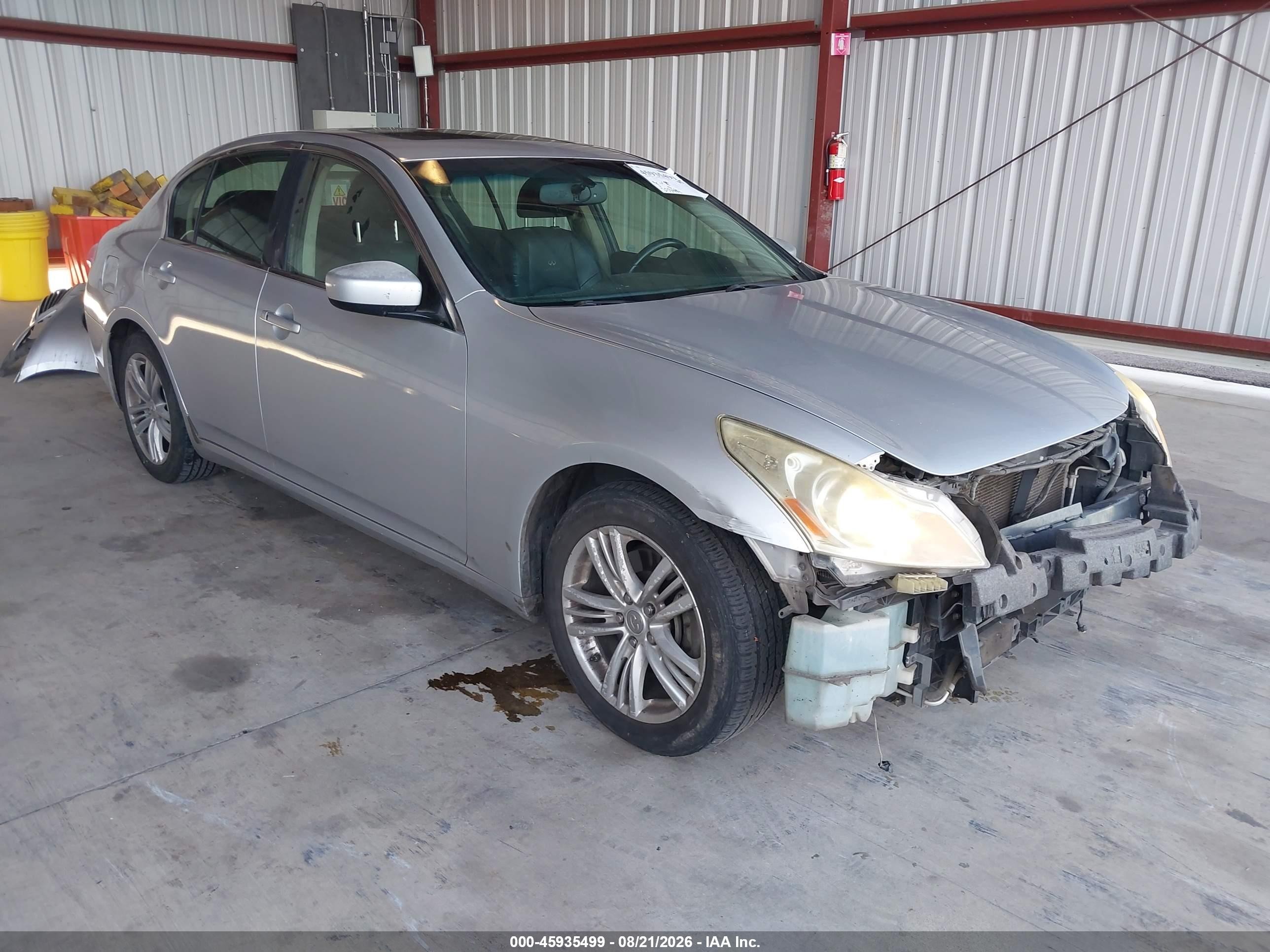 2011 Infiniti G37 Journey Silver vin: JN1CV6AP0BM303193