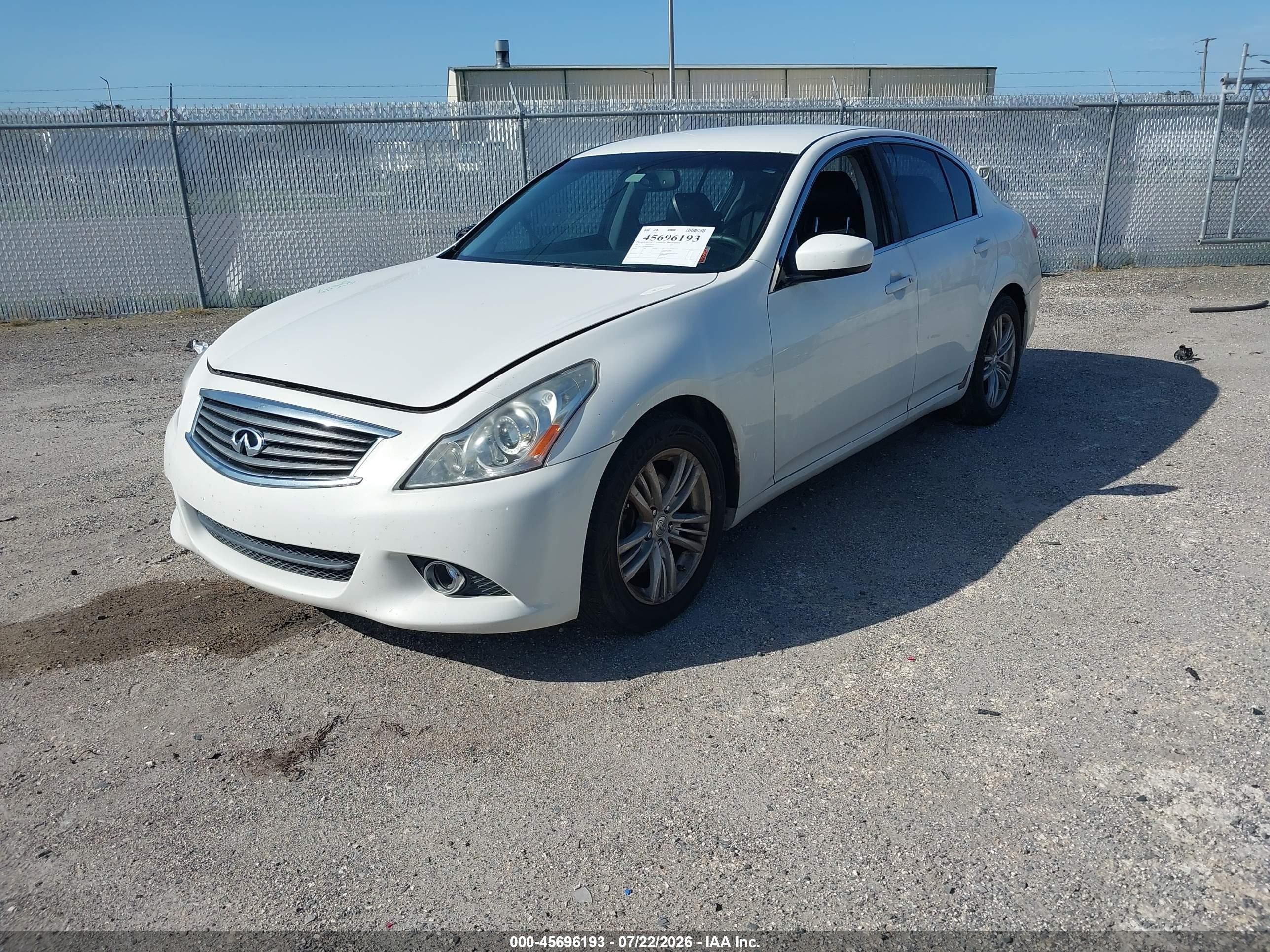 2011 Infiniti G37 Journey White vin: JN1CV6AP0BM506911