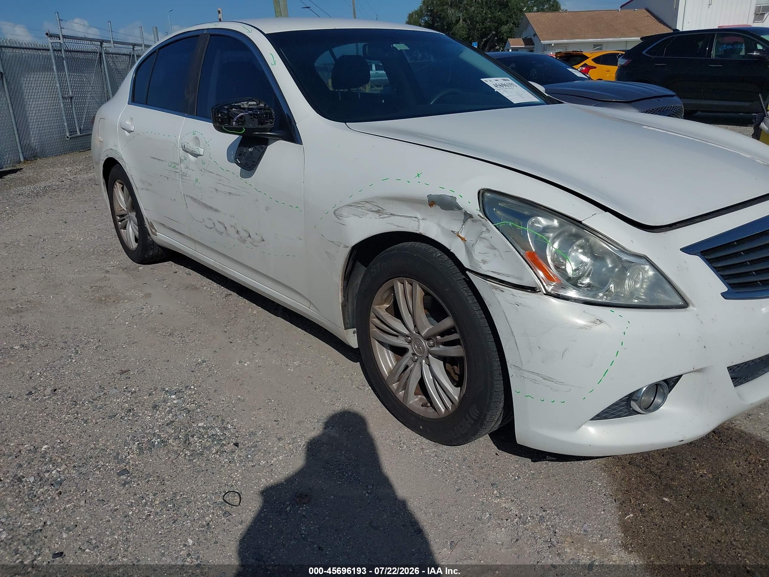 2011 Infiniti G37 Journey White vin: JN1CV6AP0BM506911