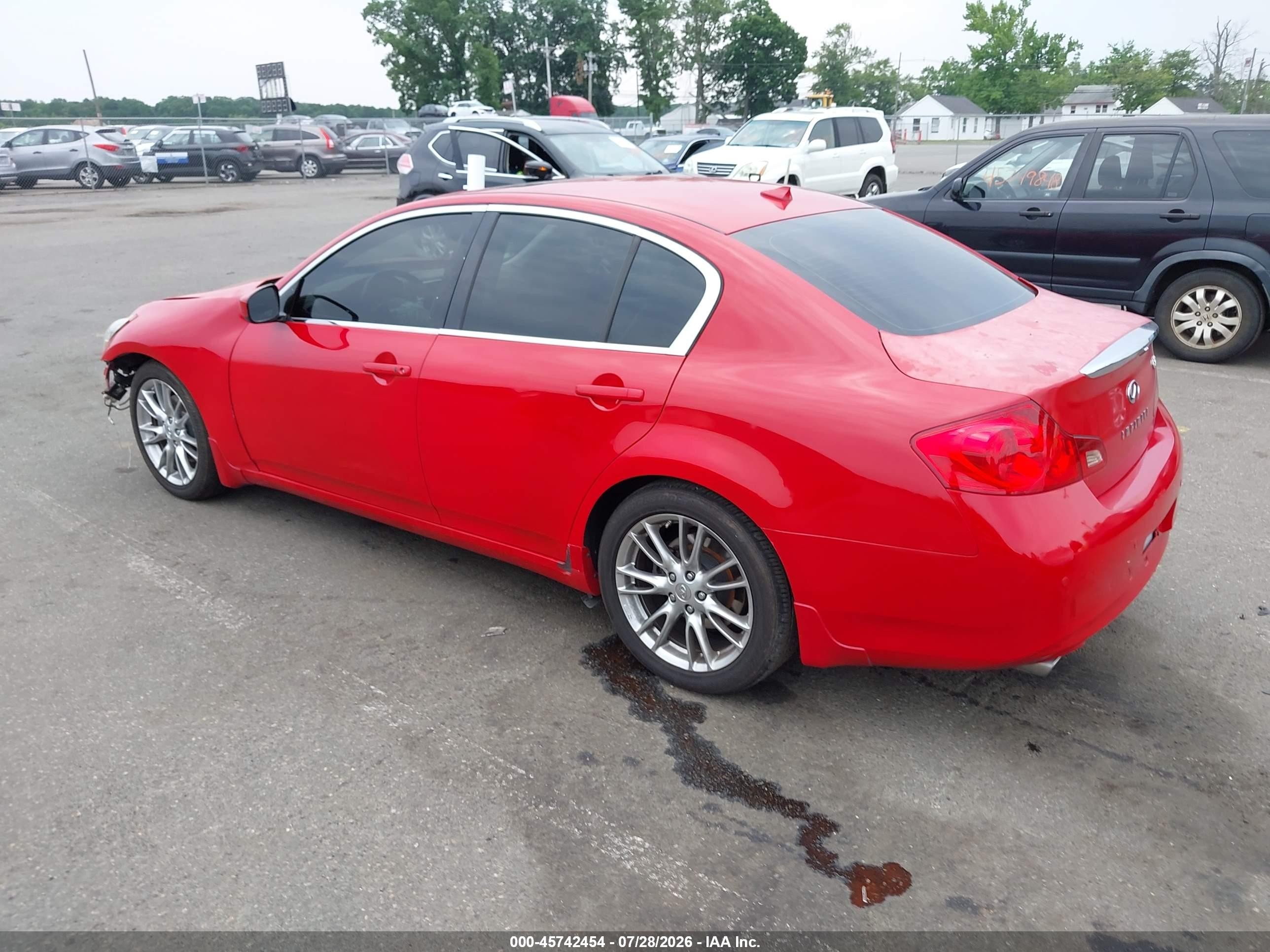 2011 Infiniti G37 Journey Red vin: JN1CV6AP0BM508769