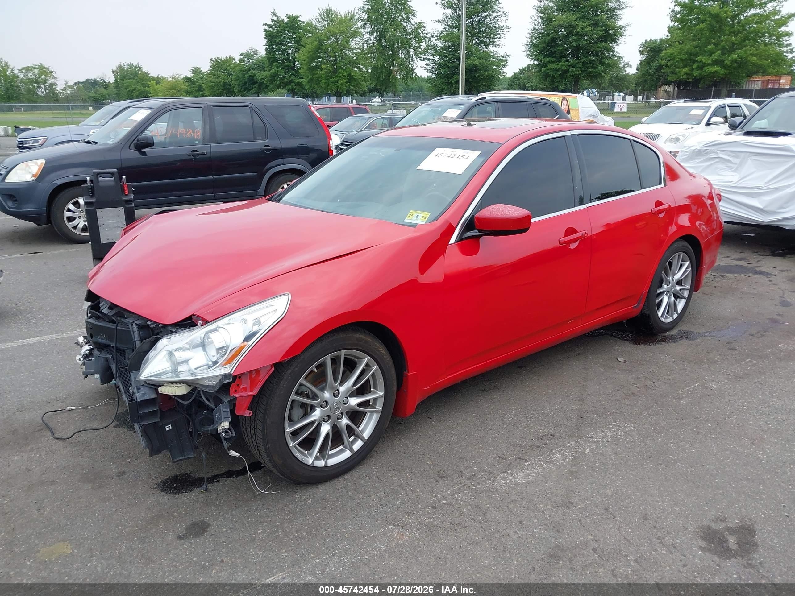 2011 Infiniti G37 Journey Red vin: JN1CV6AP0BM508769