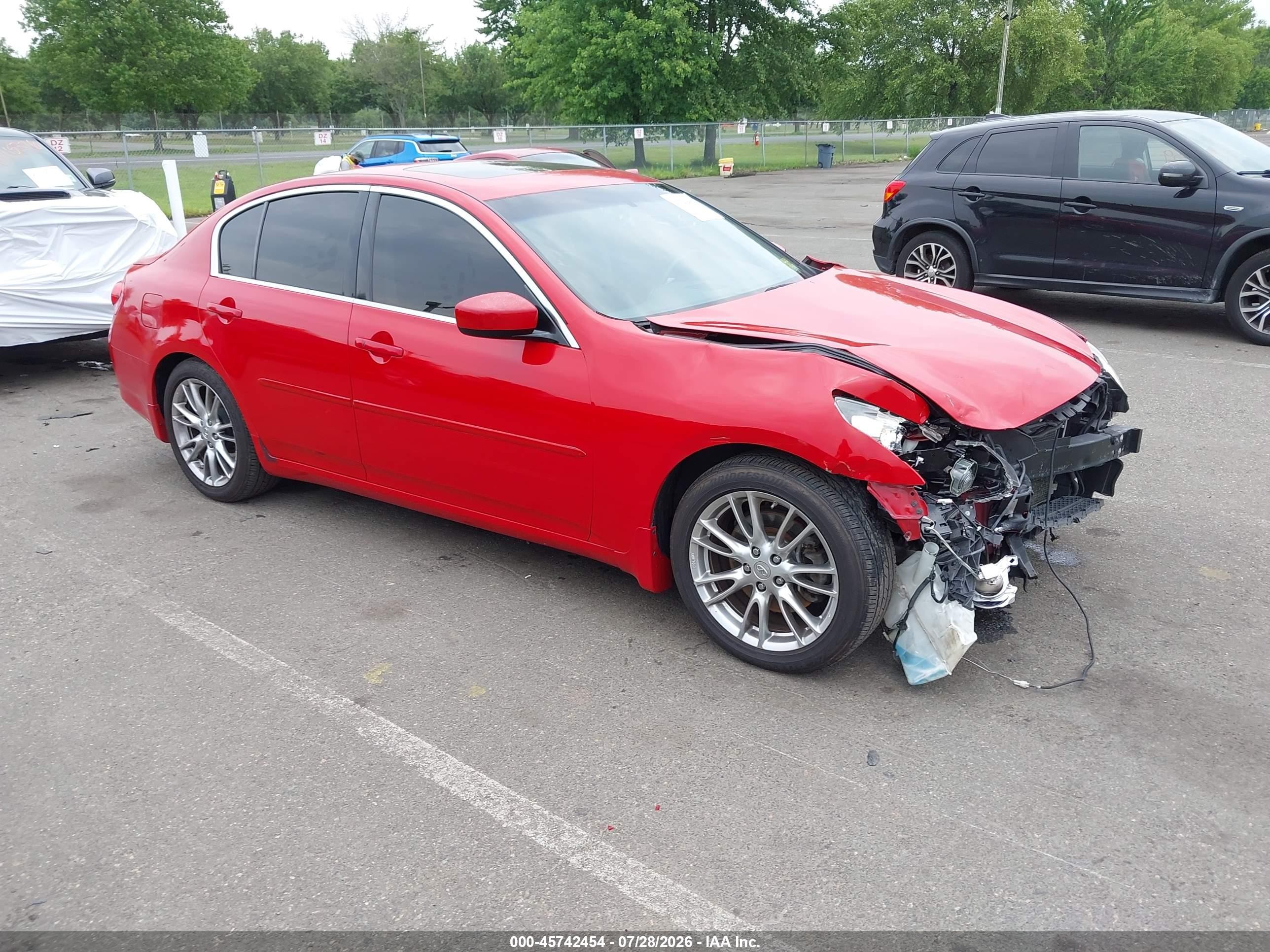 2011 Infiniti G37 Journey Red vin: JN1CV6AP0BM508769