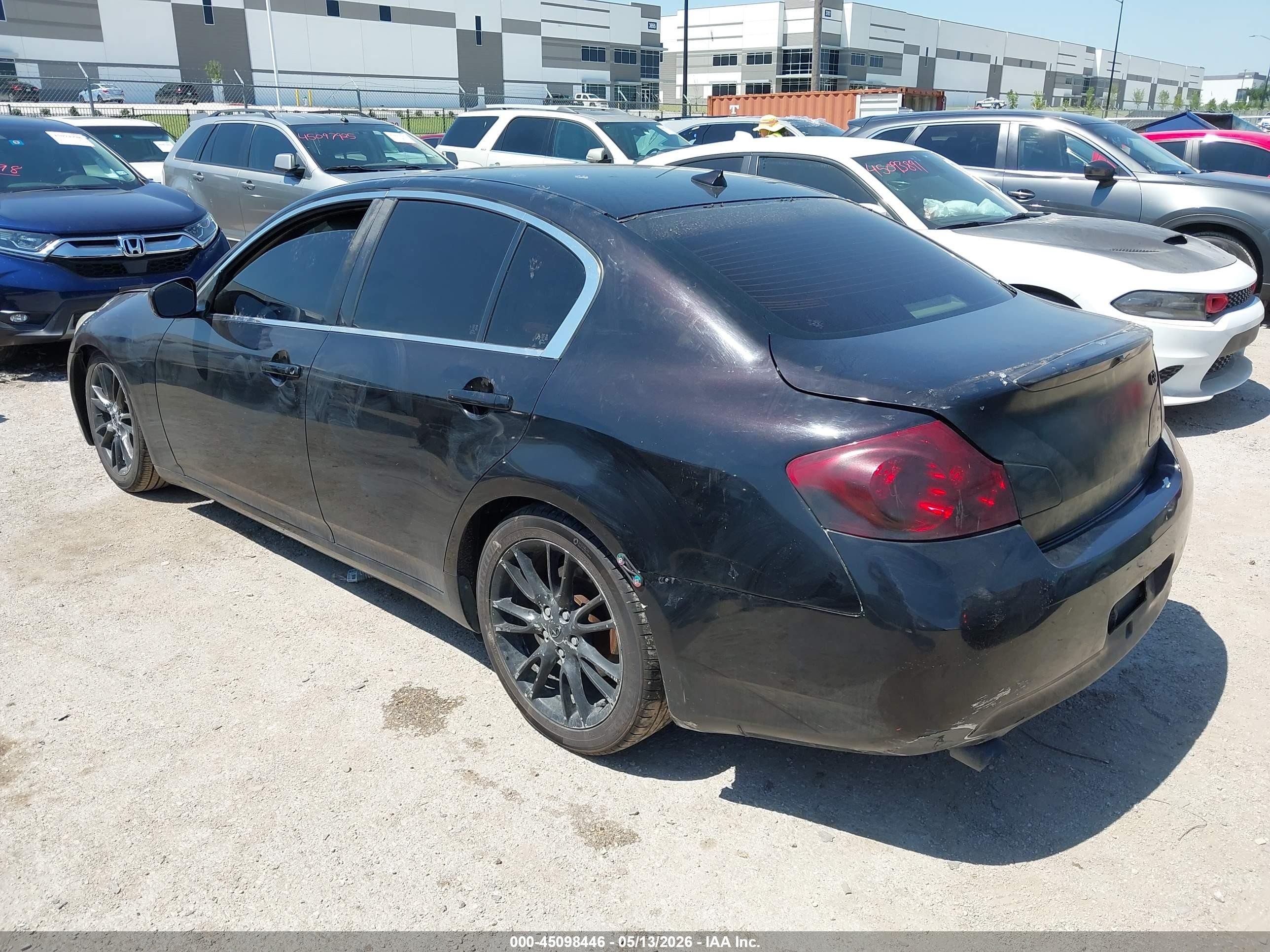 2012 Infiniti G37 Journey Black vin: JN1CV6AP0CM934754