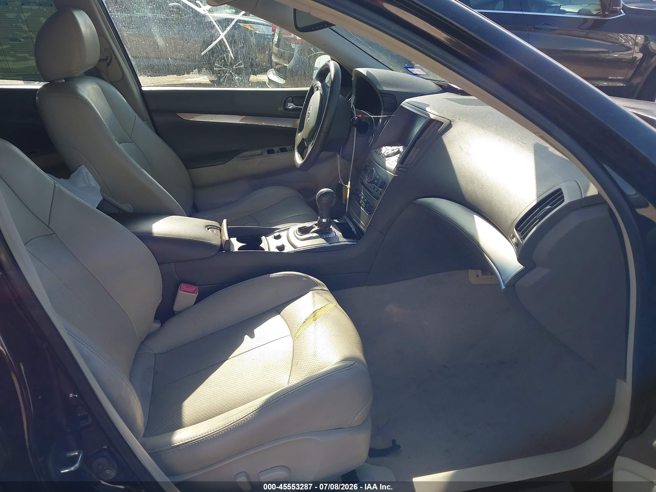 2012 Infiniti G37 Journey Black vin: JN1CV6AP0CM935032