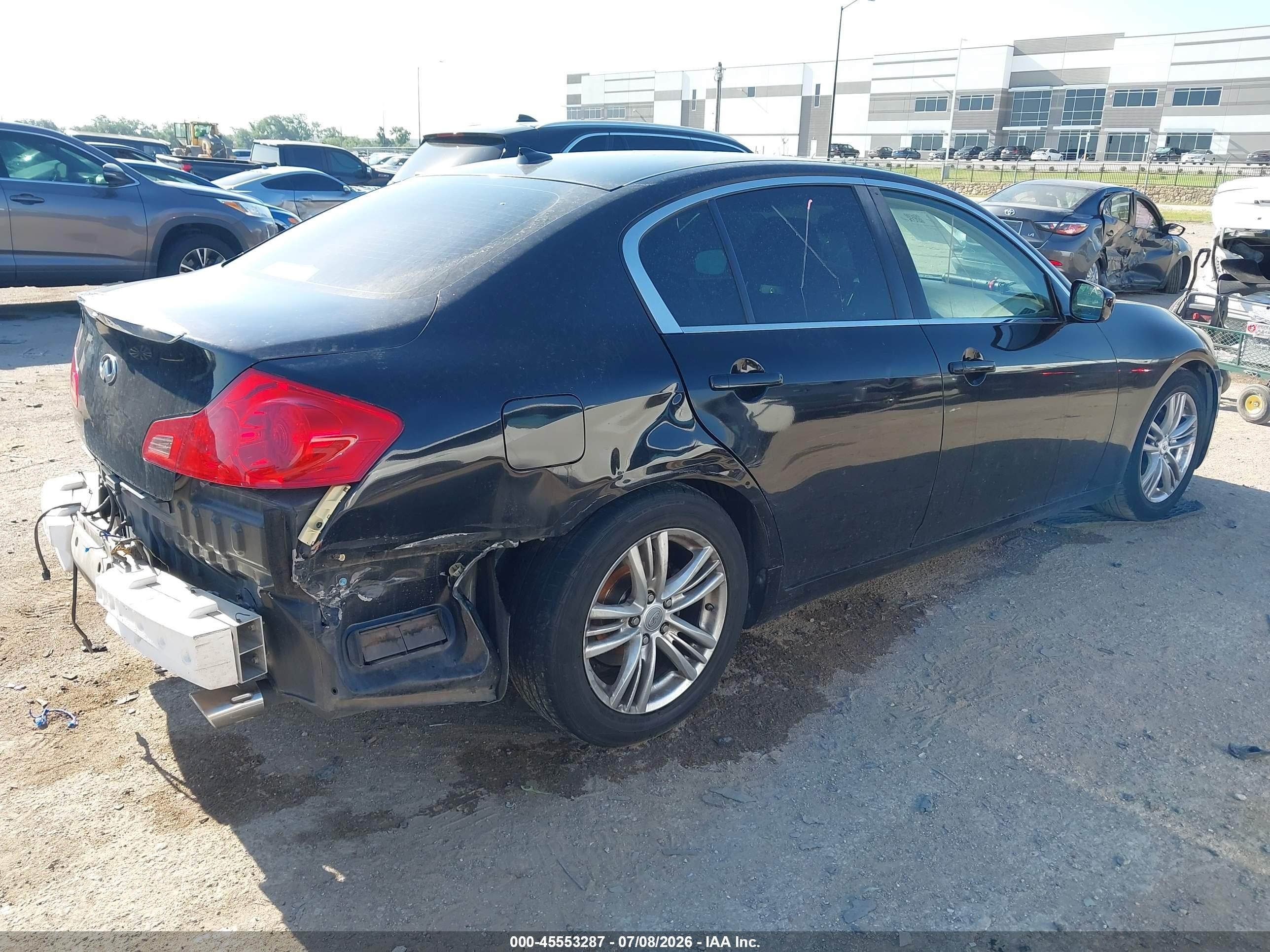 2012 Infiniti G37 Journey Black vin: JN1CV6AP0CM935032