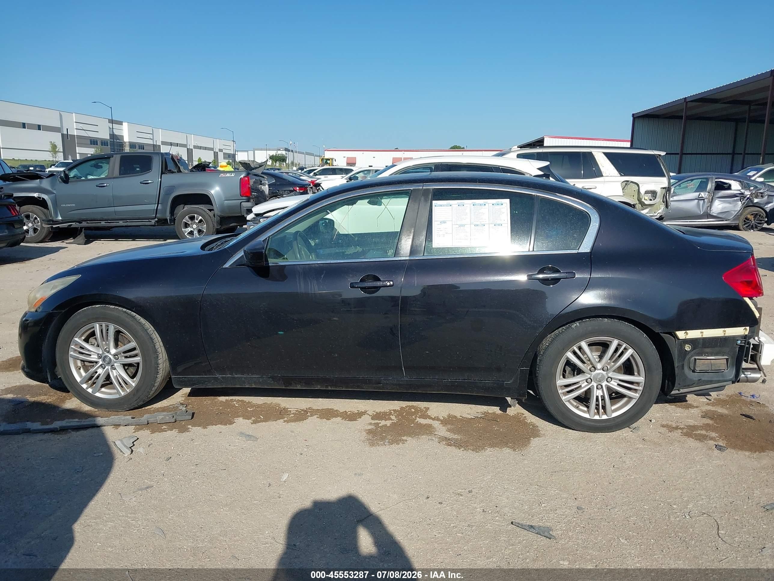 2012 Infiniti G37 Journey Black vin: JN1CV6AP0CM935032