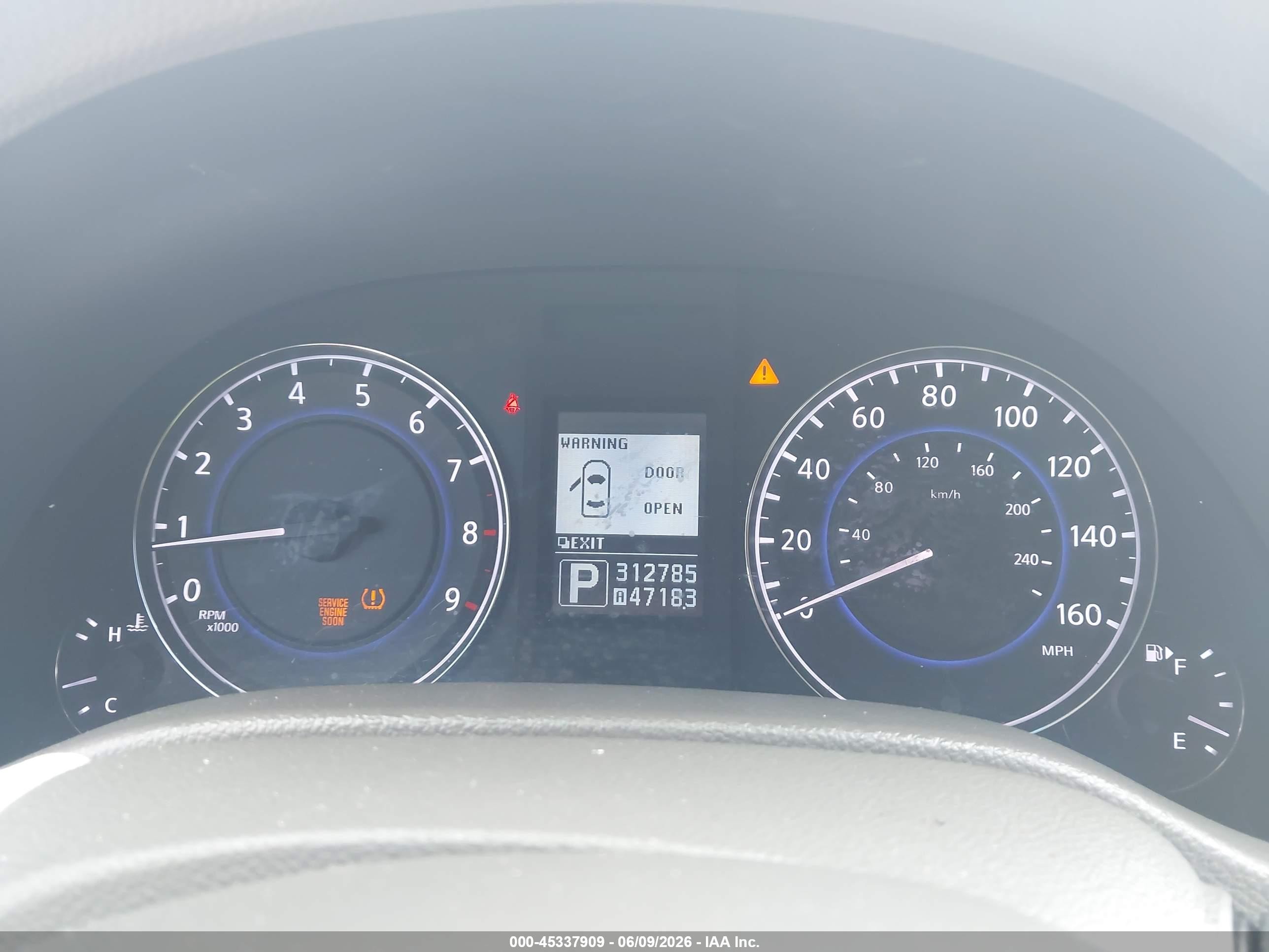 2012 Infiniti G37 Journey Blue vin: JN1CV6AP0CM936505