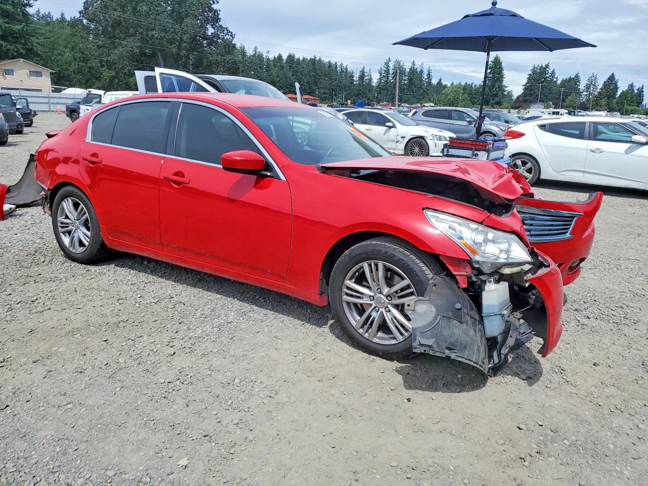 2013 Infiniti G37 Sedan Journey Red vin: JN1CV6AP0DM301933