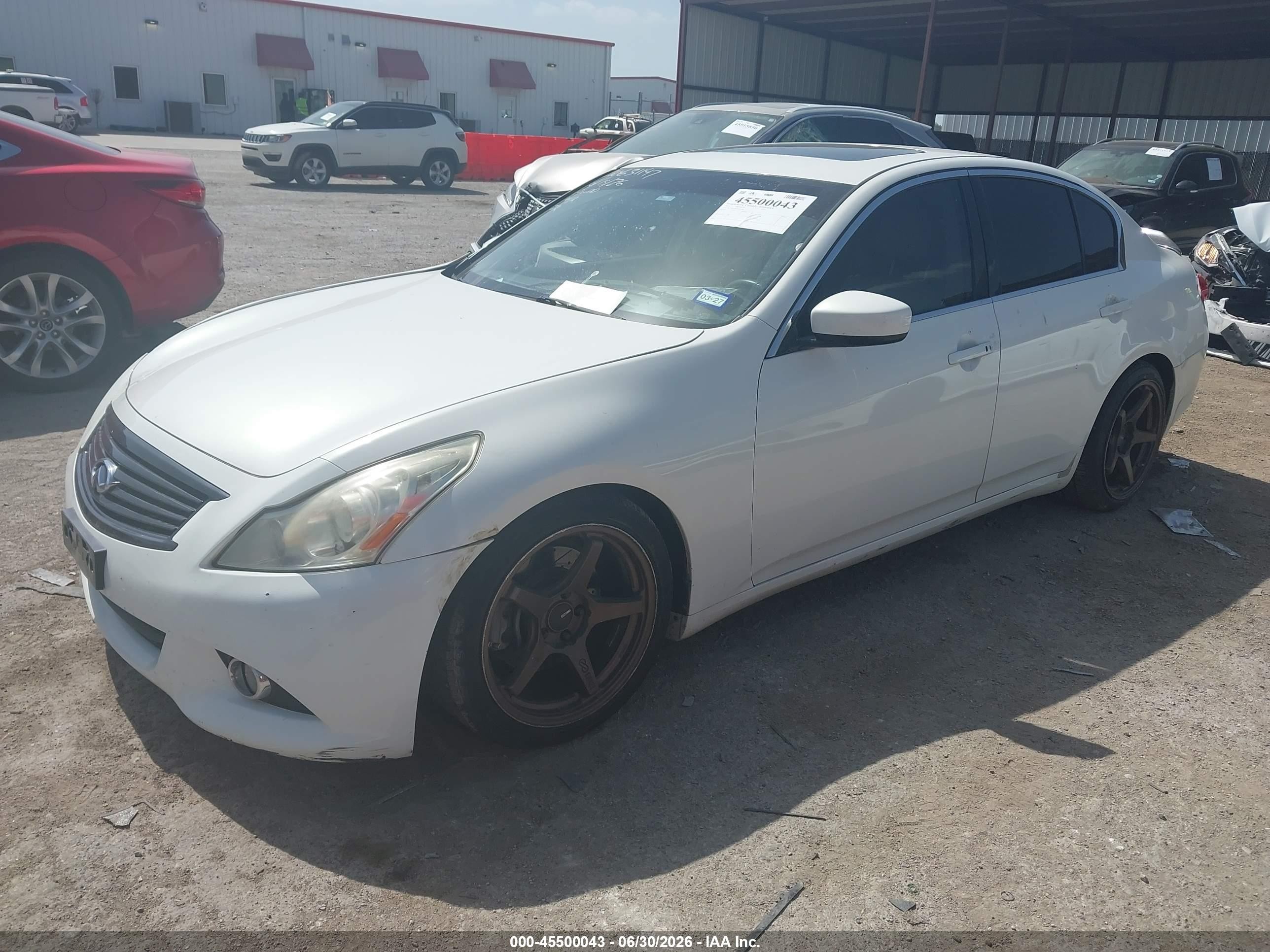 2013 Infiniti G37 Journey White vin: JN1CV6AP0DM304508