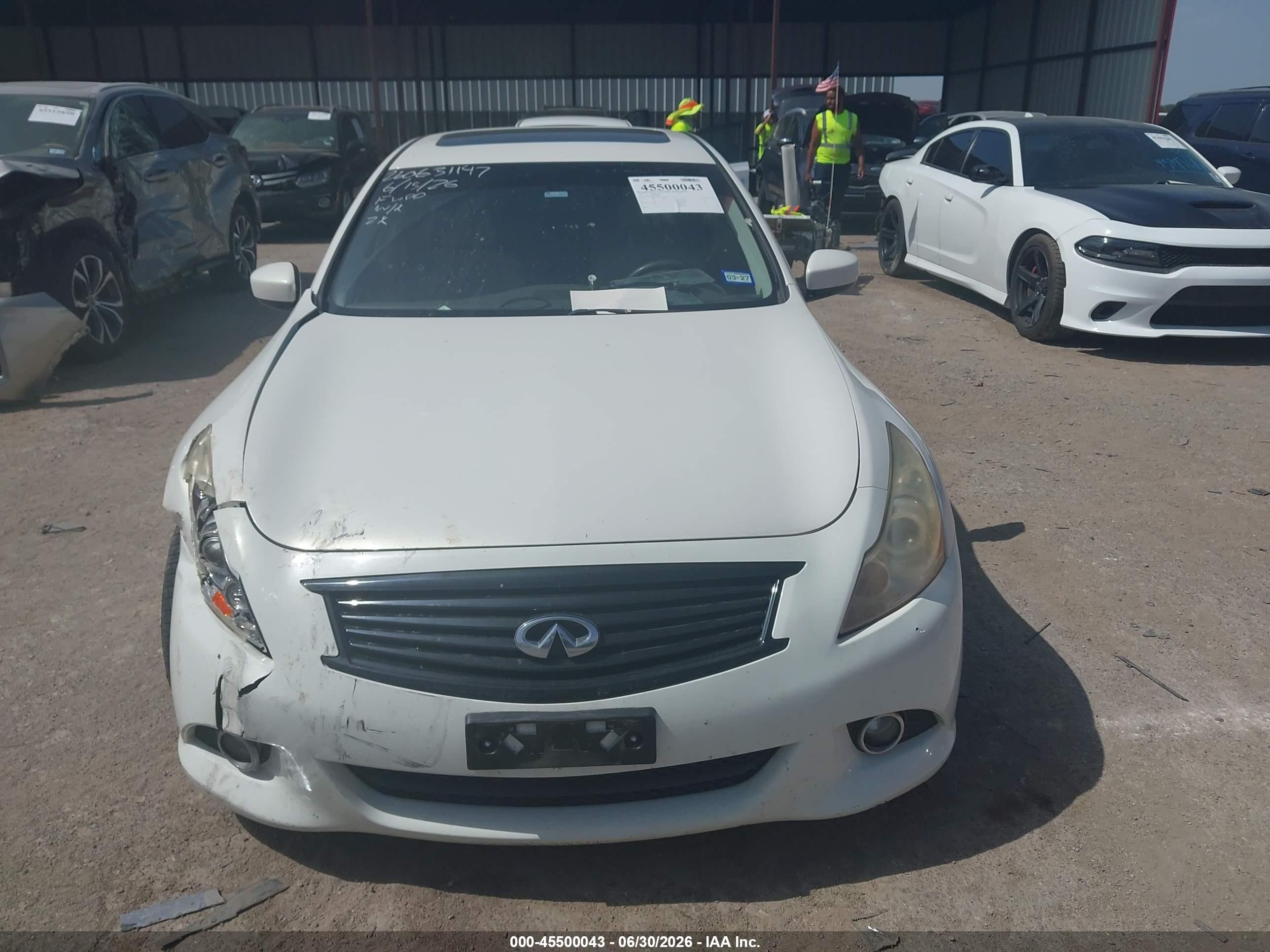 2013 Infiniti G37 Journey White vin: JN1CV6AP0DM304508