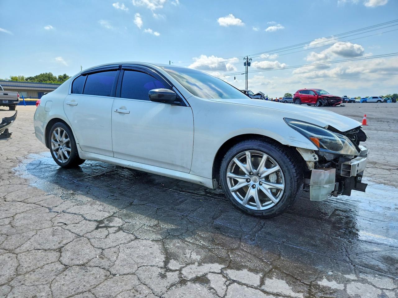 2013 Infiniti G37 Sedan Journey White vin: JN1CV6AP0DM719490
