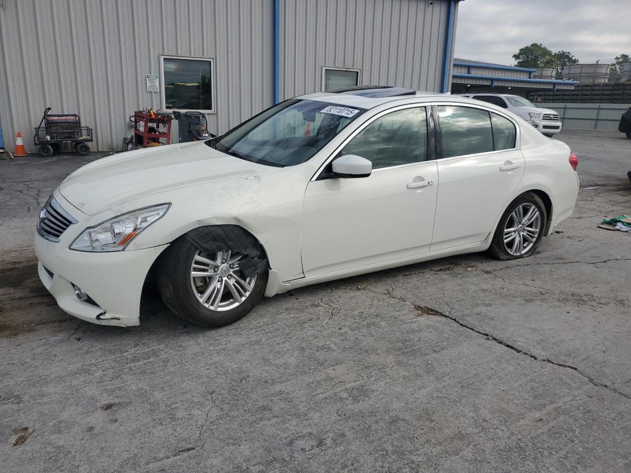 2013 Infiniti G37 Sedan Journey White vin: JN1CV6AP0DM726598