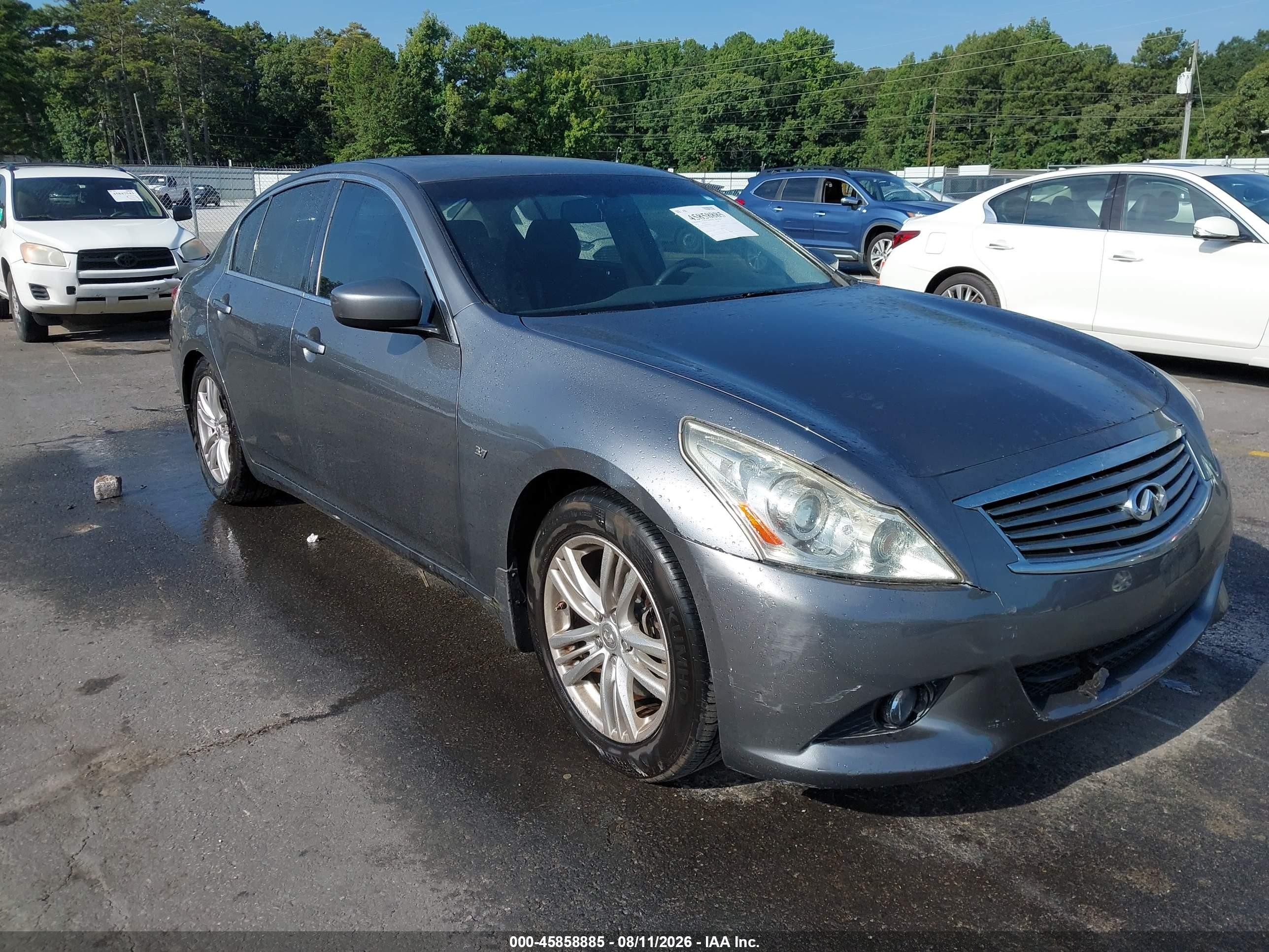 2015 Infiniti Q40   Gray vin: JN1CV6AP0FM501326