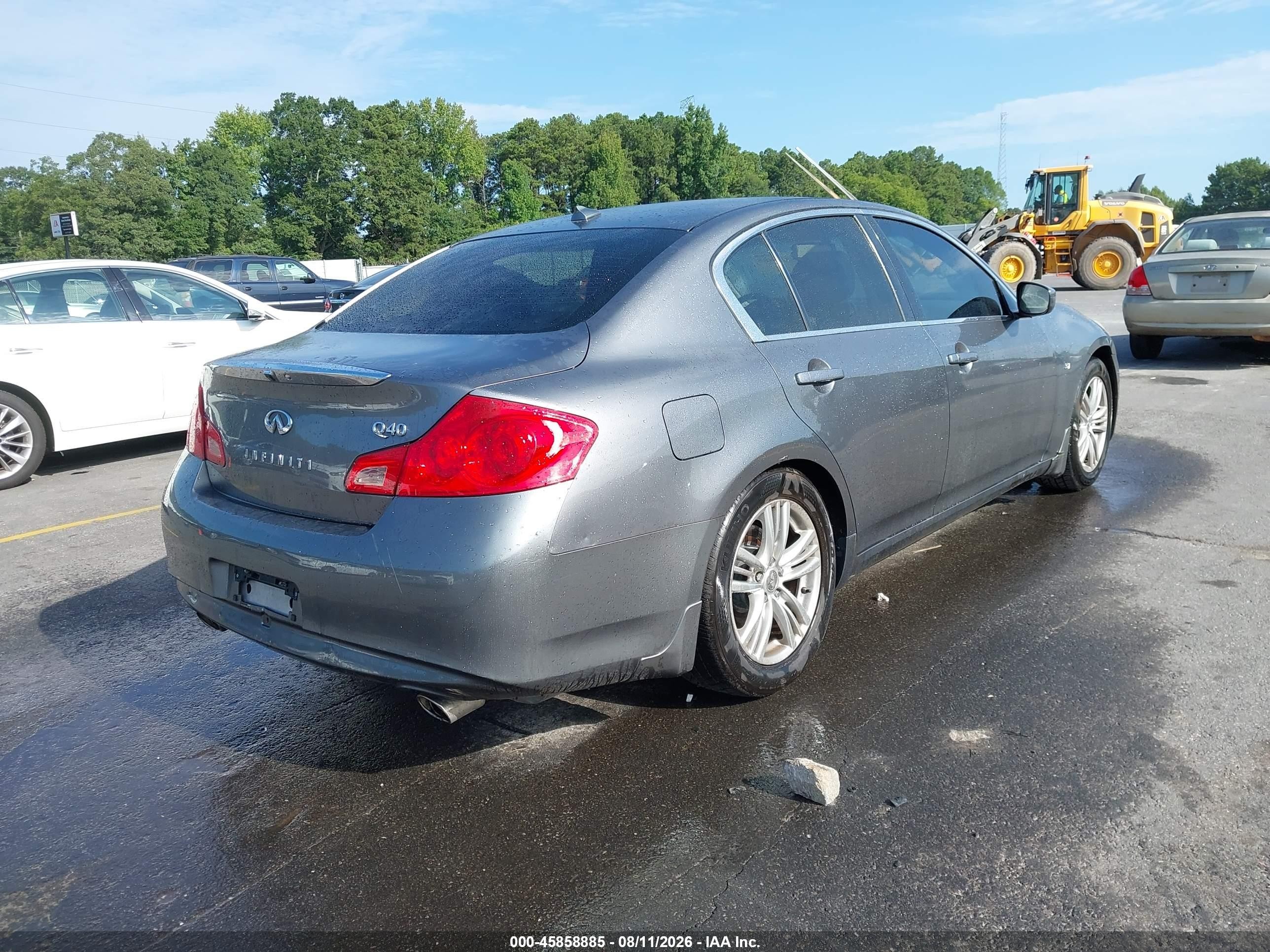2015 Infiniti Q40   Gray vin: JN1CV6AP0FM501326