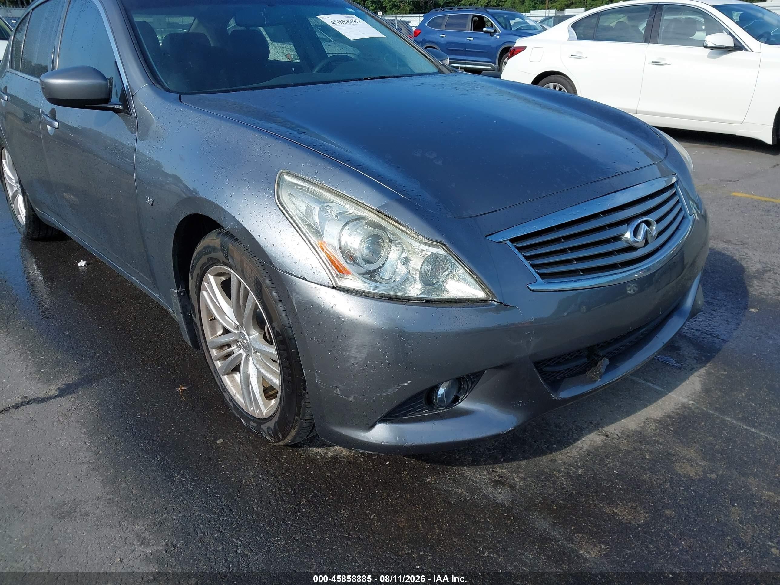 2015 Infiniti Q40   Gray vin: JN1CV6AP0FM501326